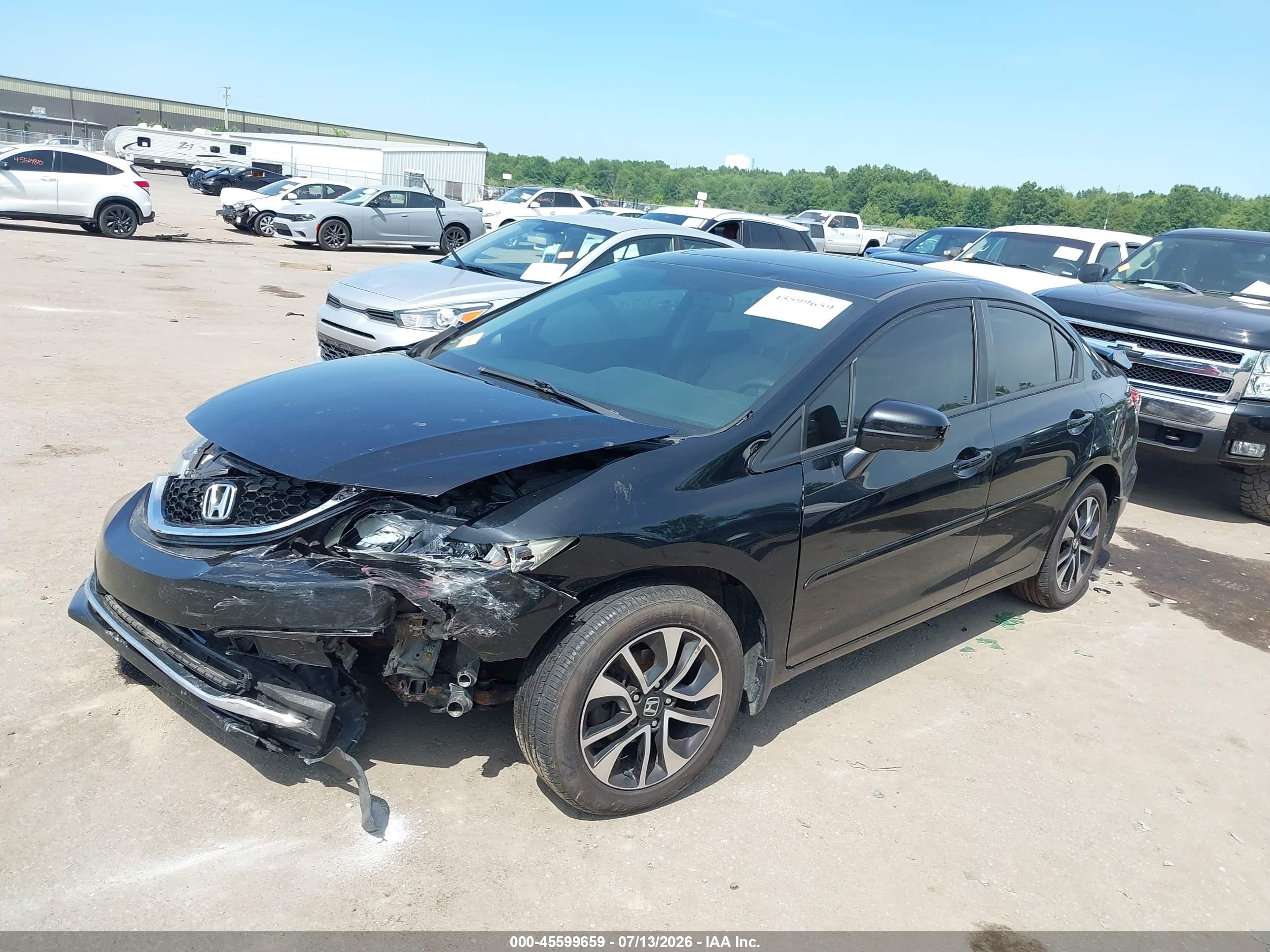 2014 Honda Civic Ex Black vin: 19XFB2F81EE060803