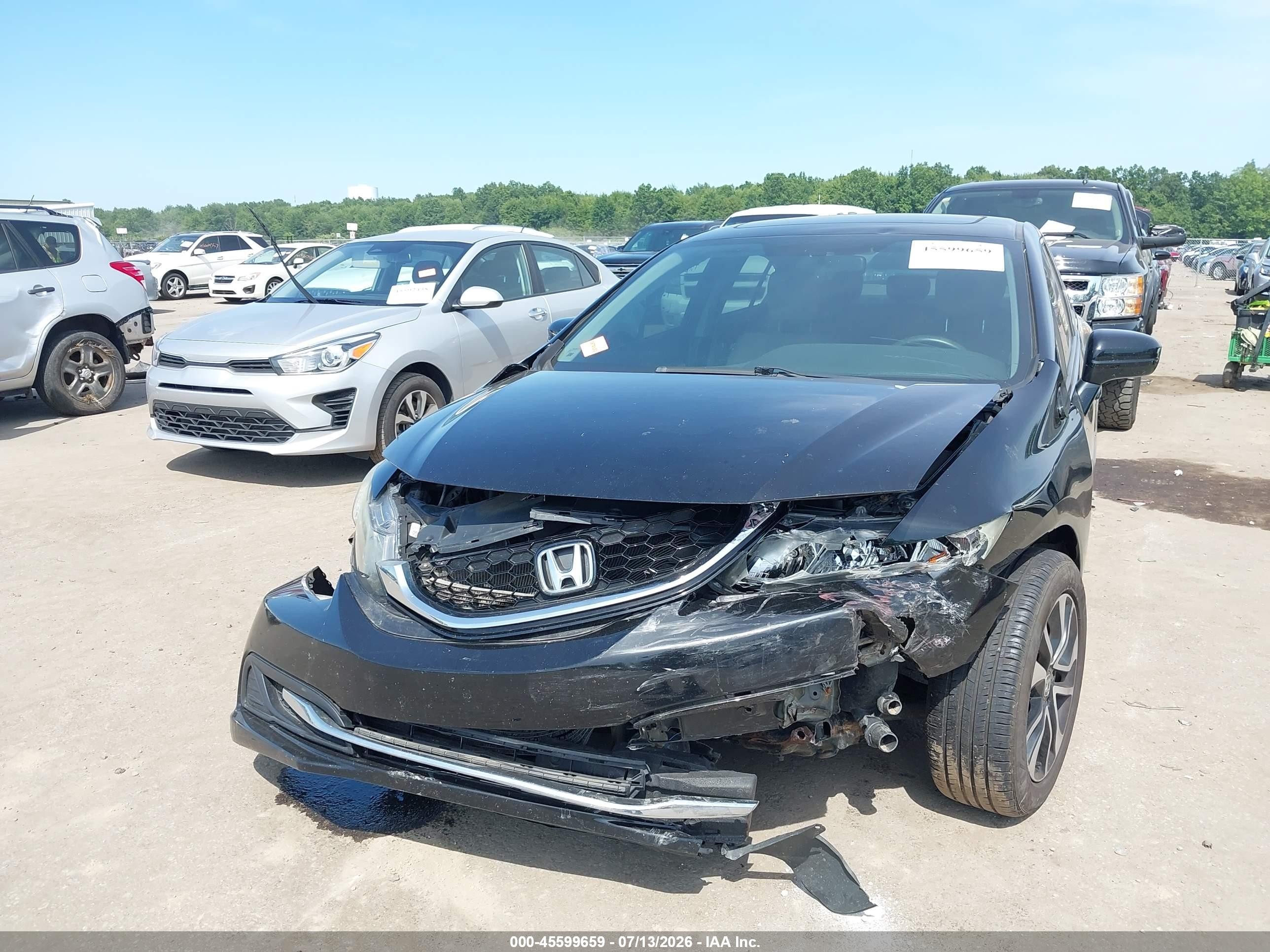 2014 Honda Civic Ex Black vin: 19XFB2F81EE060803