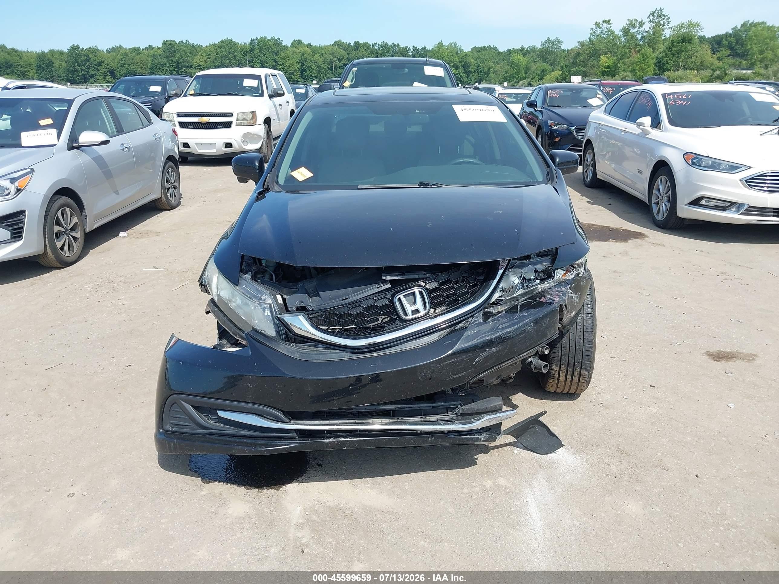 2014 Honda Civic Ex Black vin: 19XFB2F81EE060803
