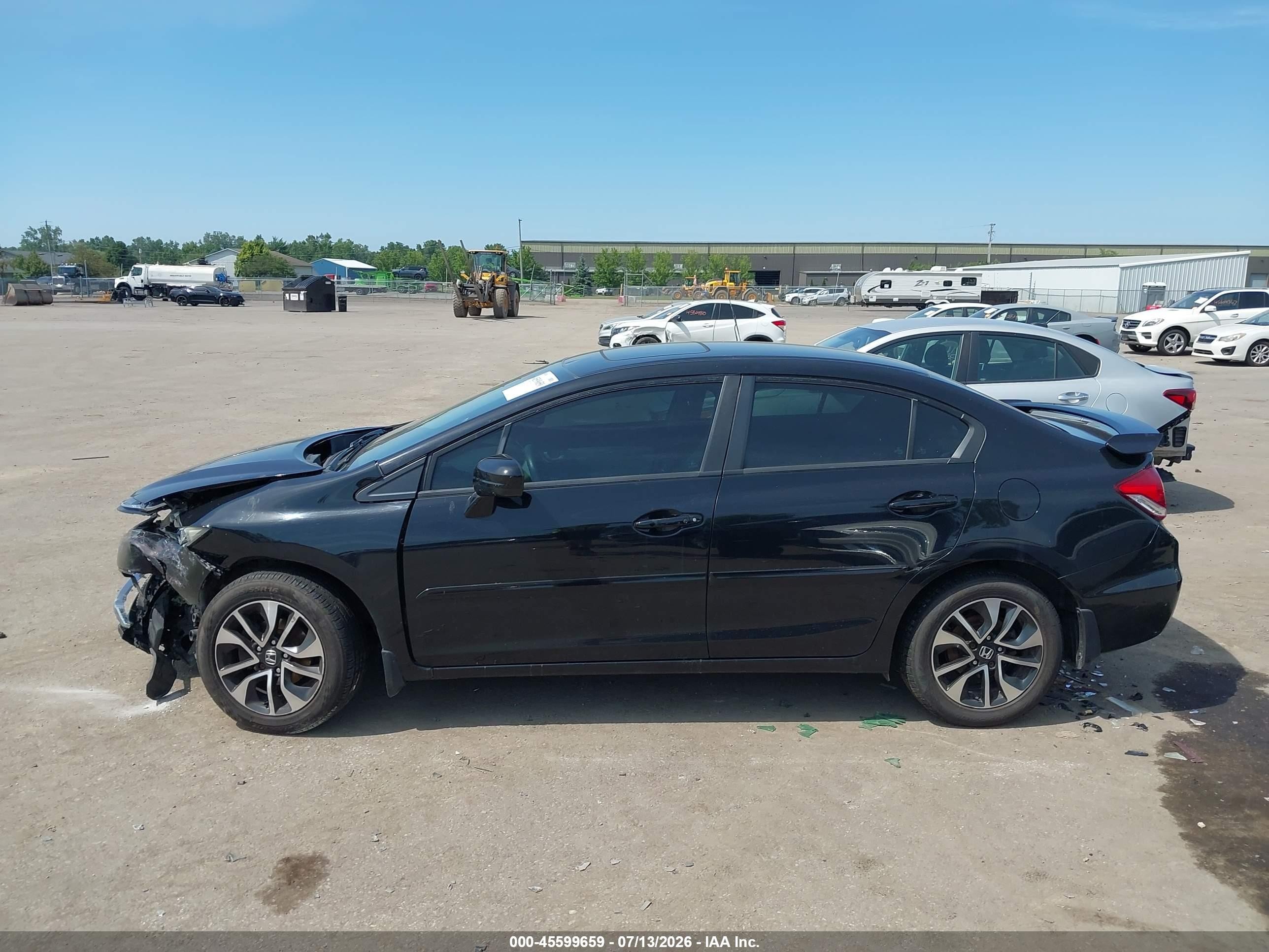 2014 Honda Civic Ex Black vin: 19XFB2F81EE060803
