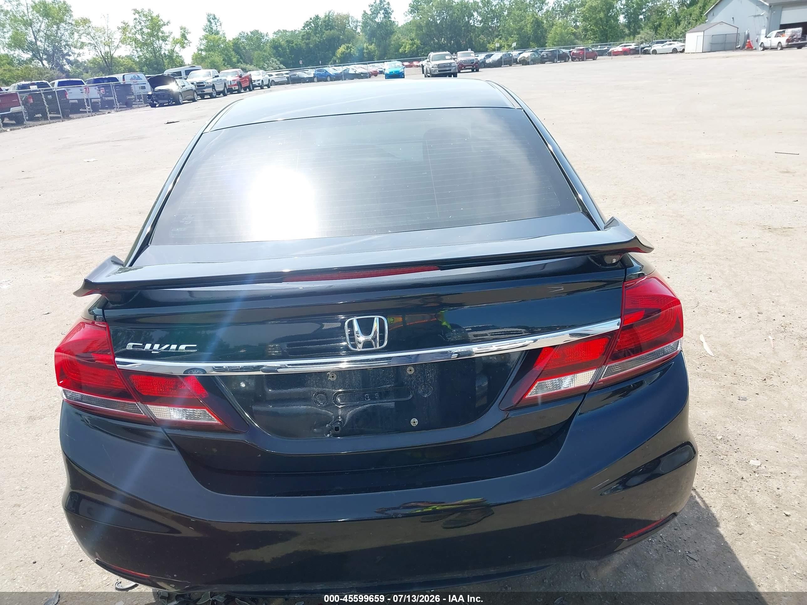2014 Honda Civic Ex Black vin: 19XFB2F81EE060803