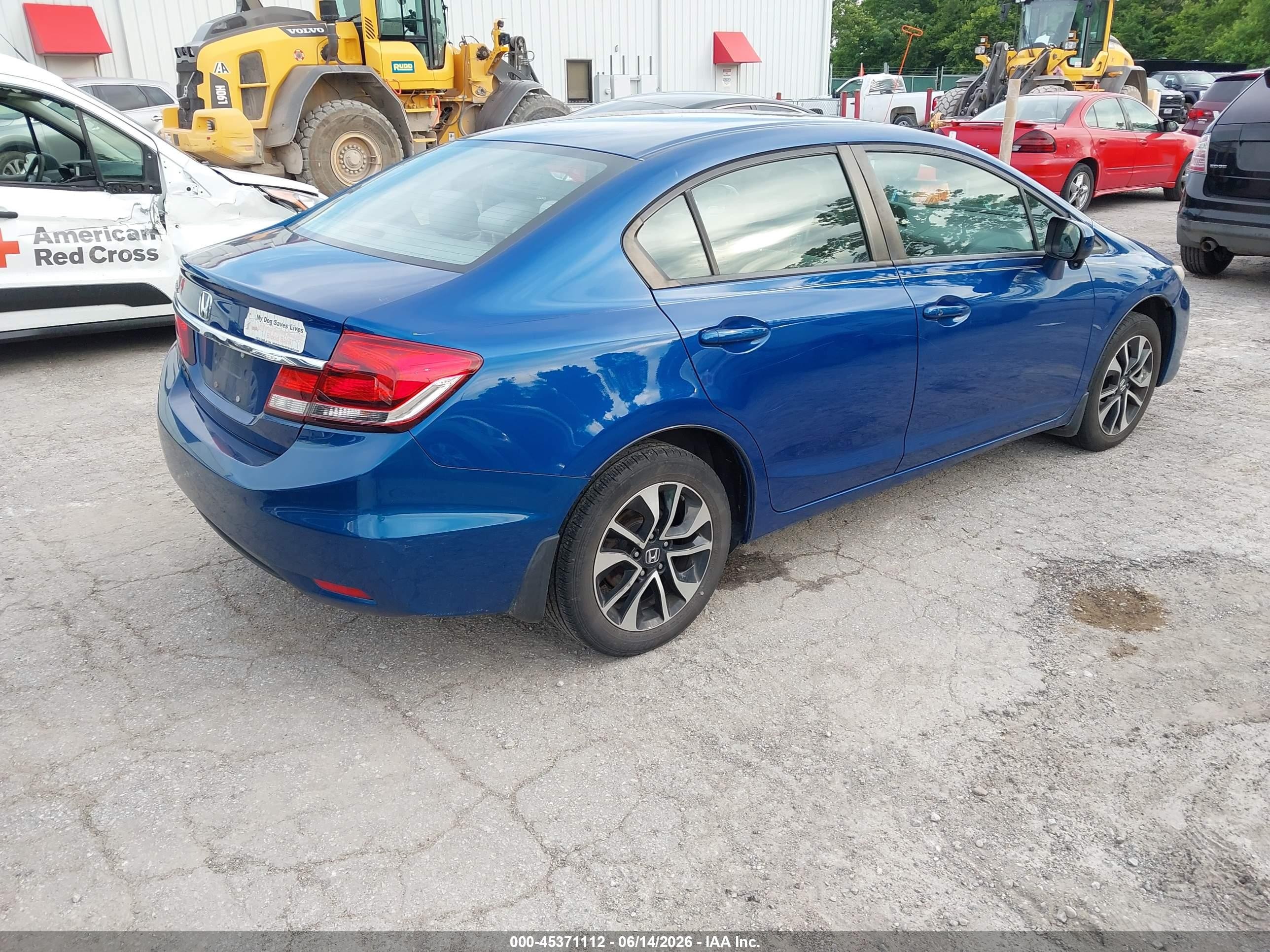 2014 Honda Civic Ex Blue vin: 19XFB2F81EE085524