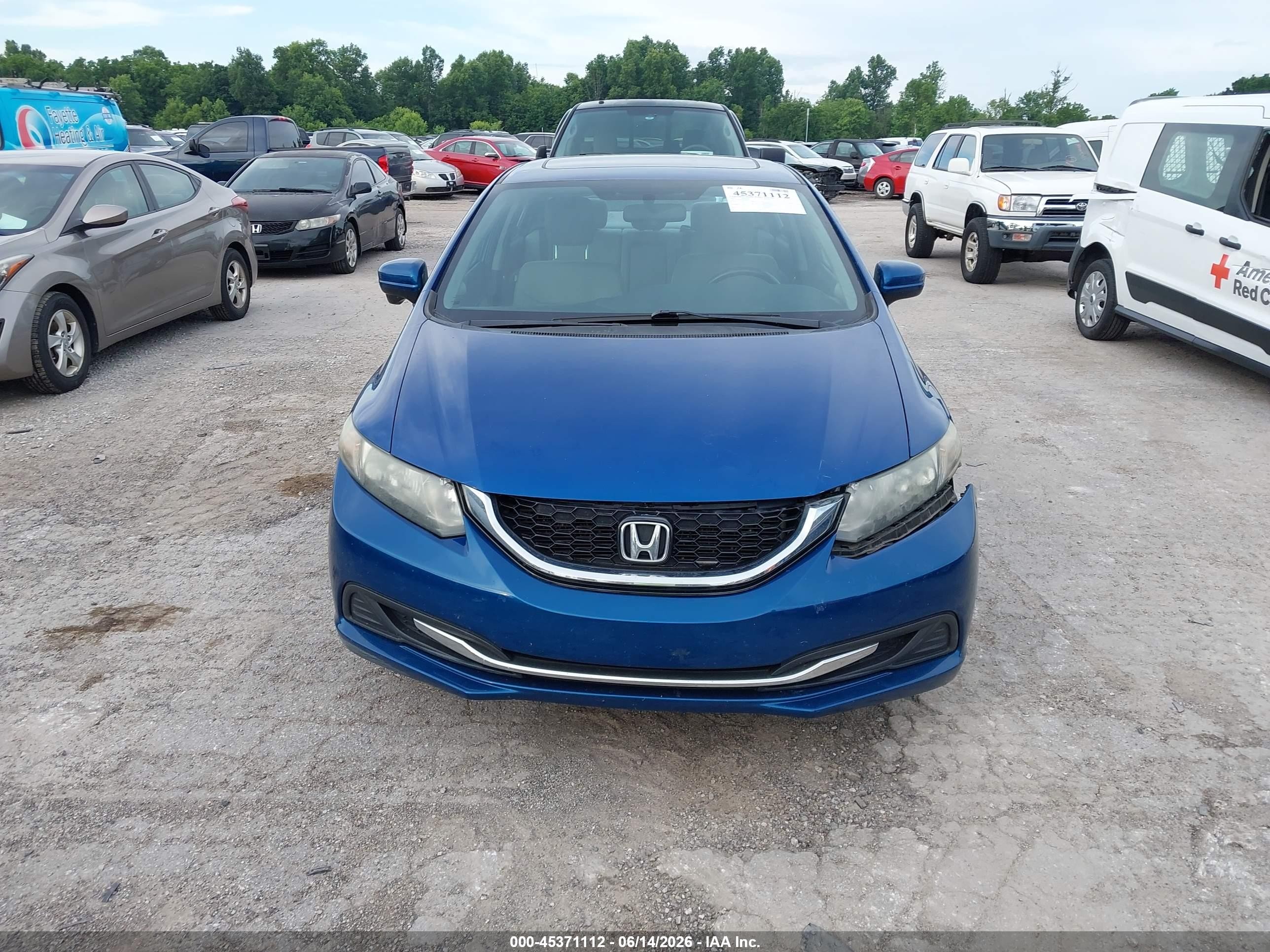 2014 Honda Civic Ex Blue vin: 19XFB2F81EE085524