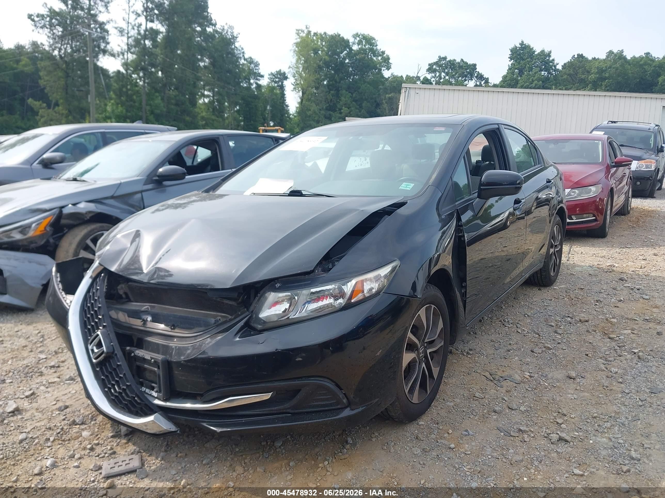 2014 Honda Civic Ex Black vin: 19XFB2F81EE209775