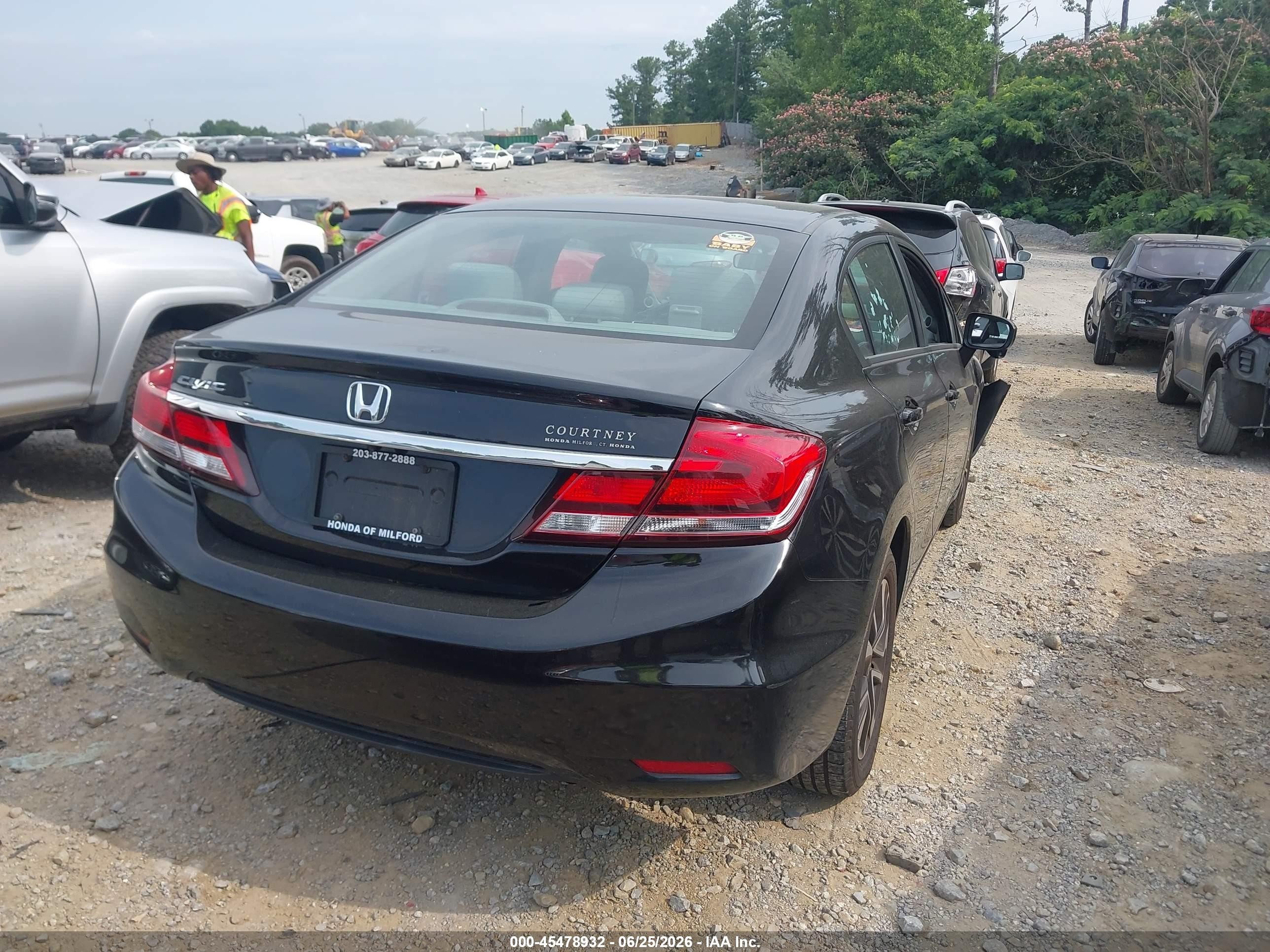 2014 Honda Civic Ex Black vin: 19XFB2F81EE209775