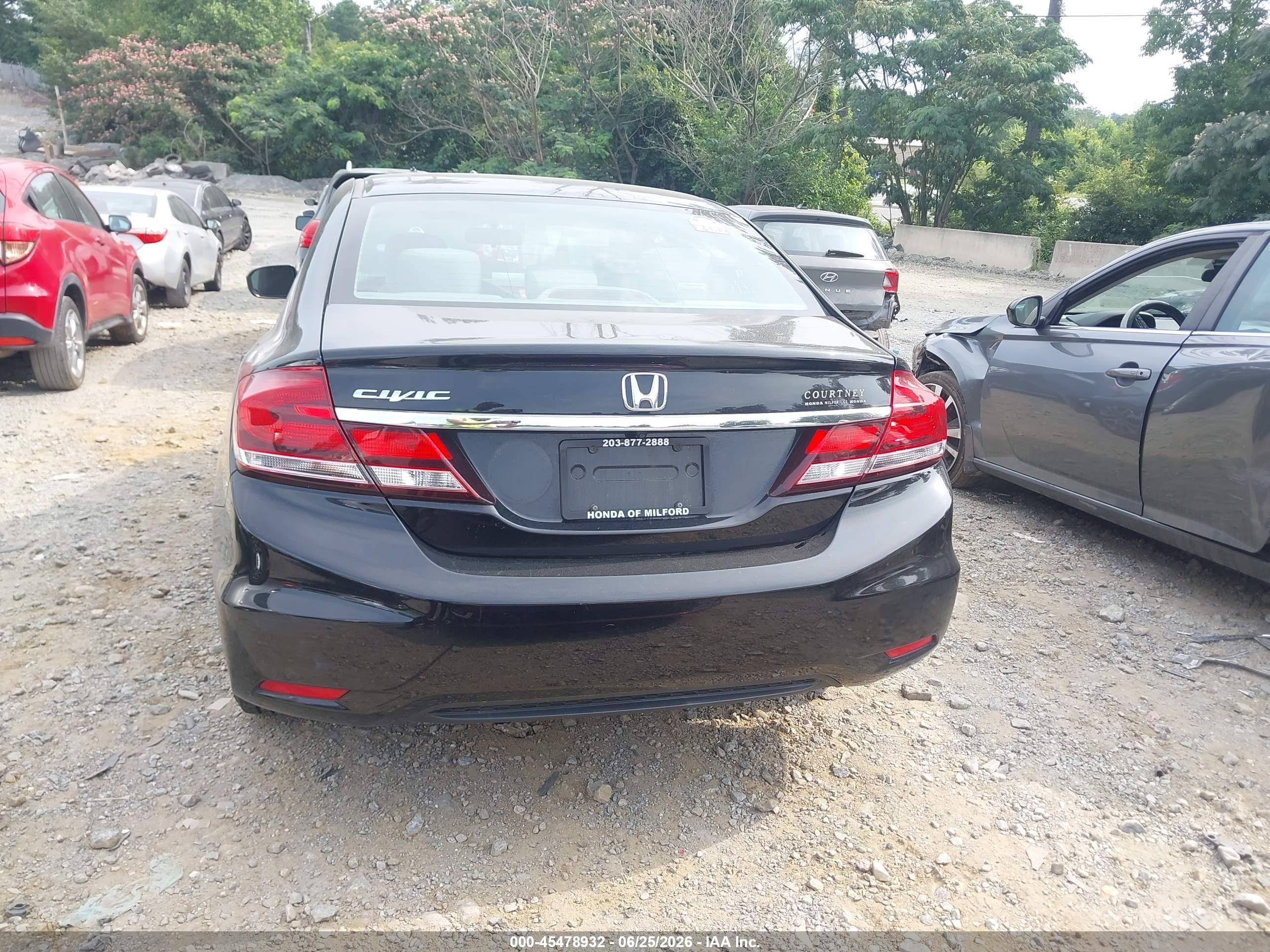 2014 Honda Civic Ex Black vin: 19XFB2F81EE209775
