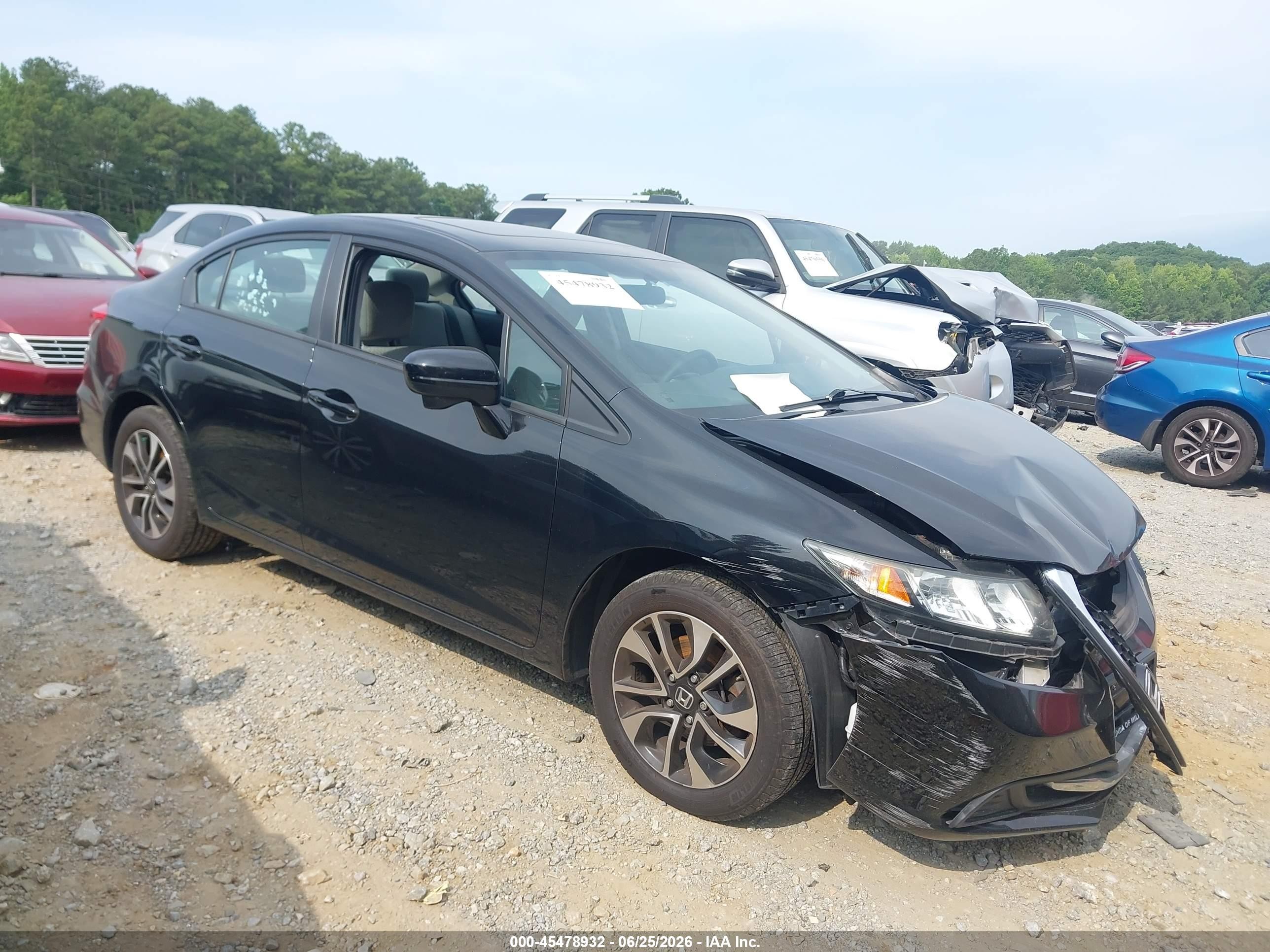 2014 Honda Civic Ex Black vin: 19XFB2F81EE209775