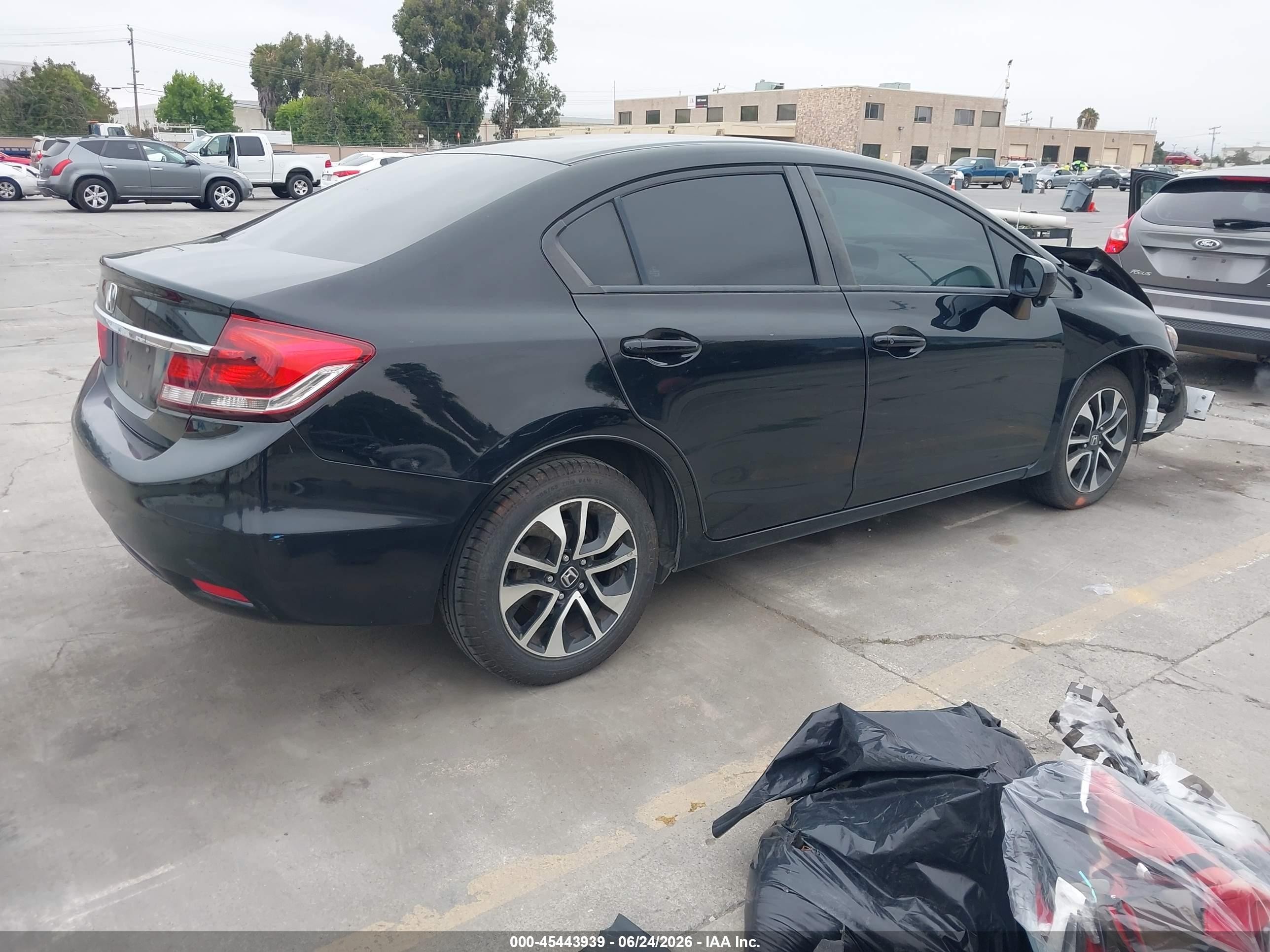 2014 Honda Civic Ex Black vin: 19XFB2F81EE231453