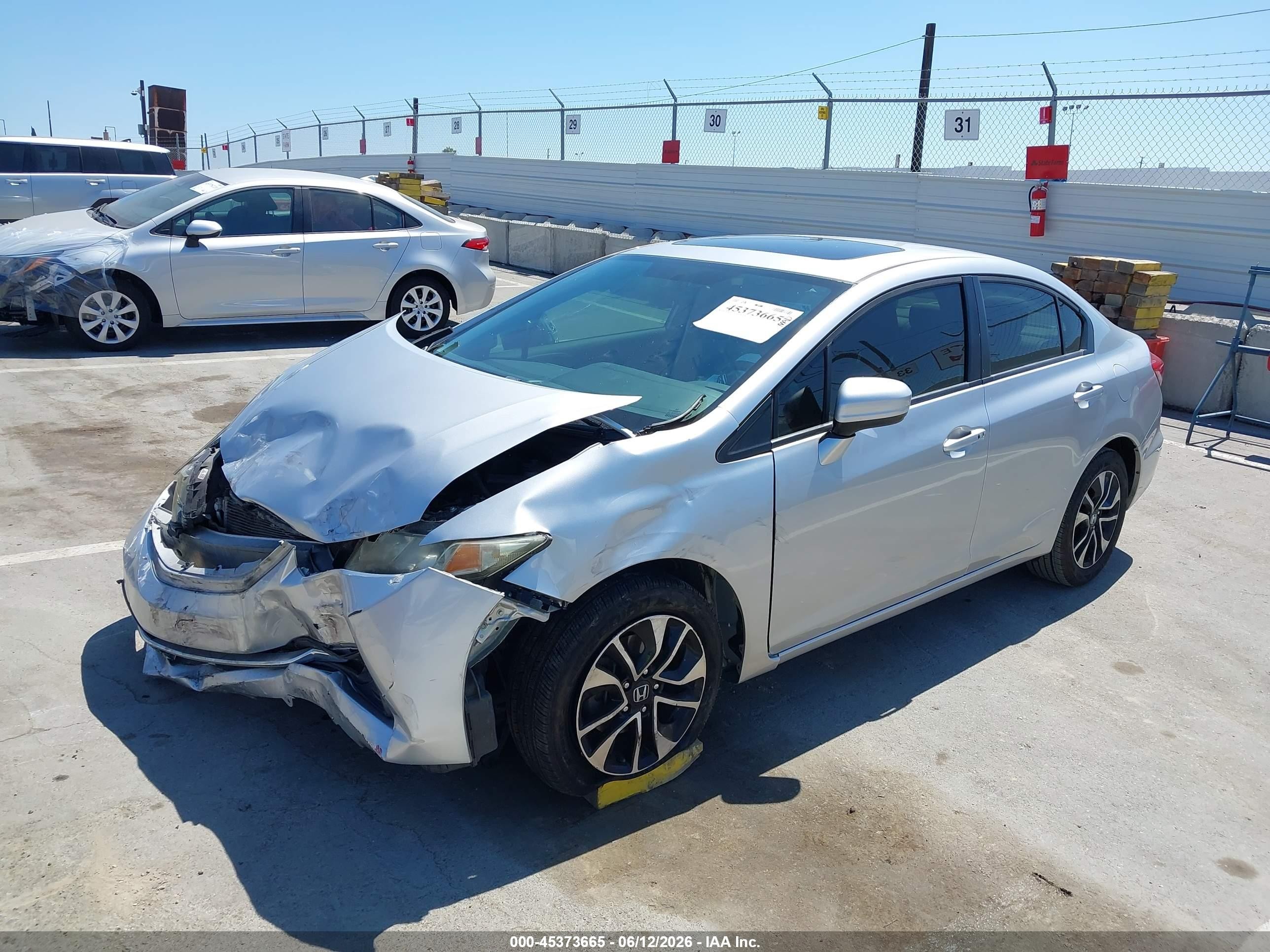 2014 Honda Civic Ex Silver vin: 19XFB2F81EE239889
