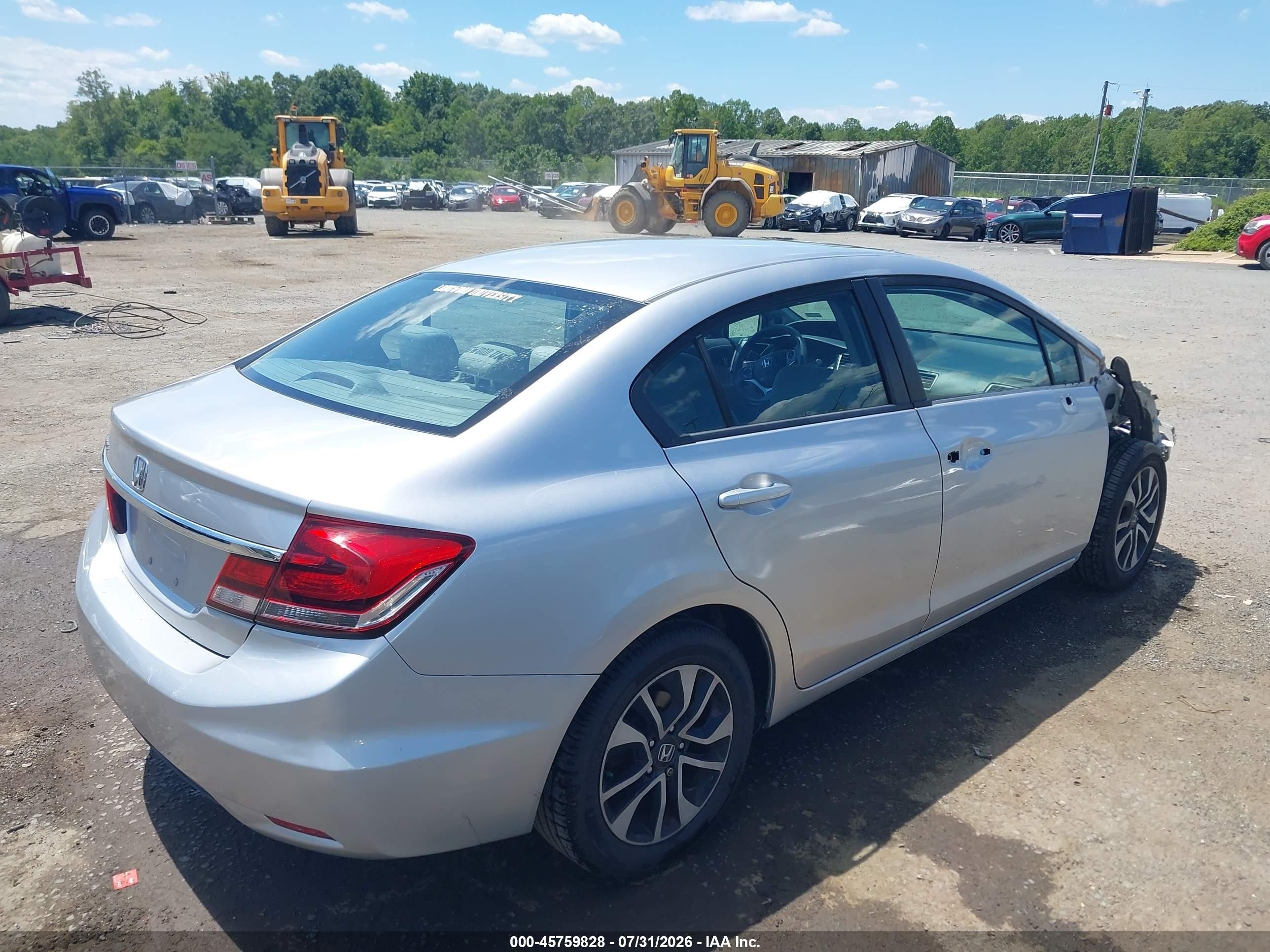 2014 Honda Civic Ex Серебряный vin: 19XFB2F81EE250892