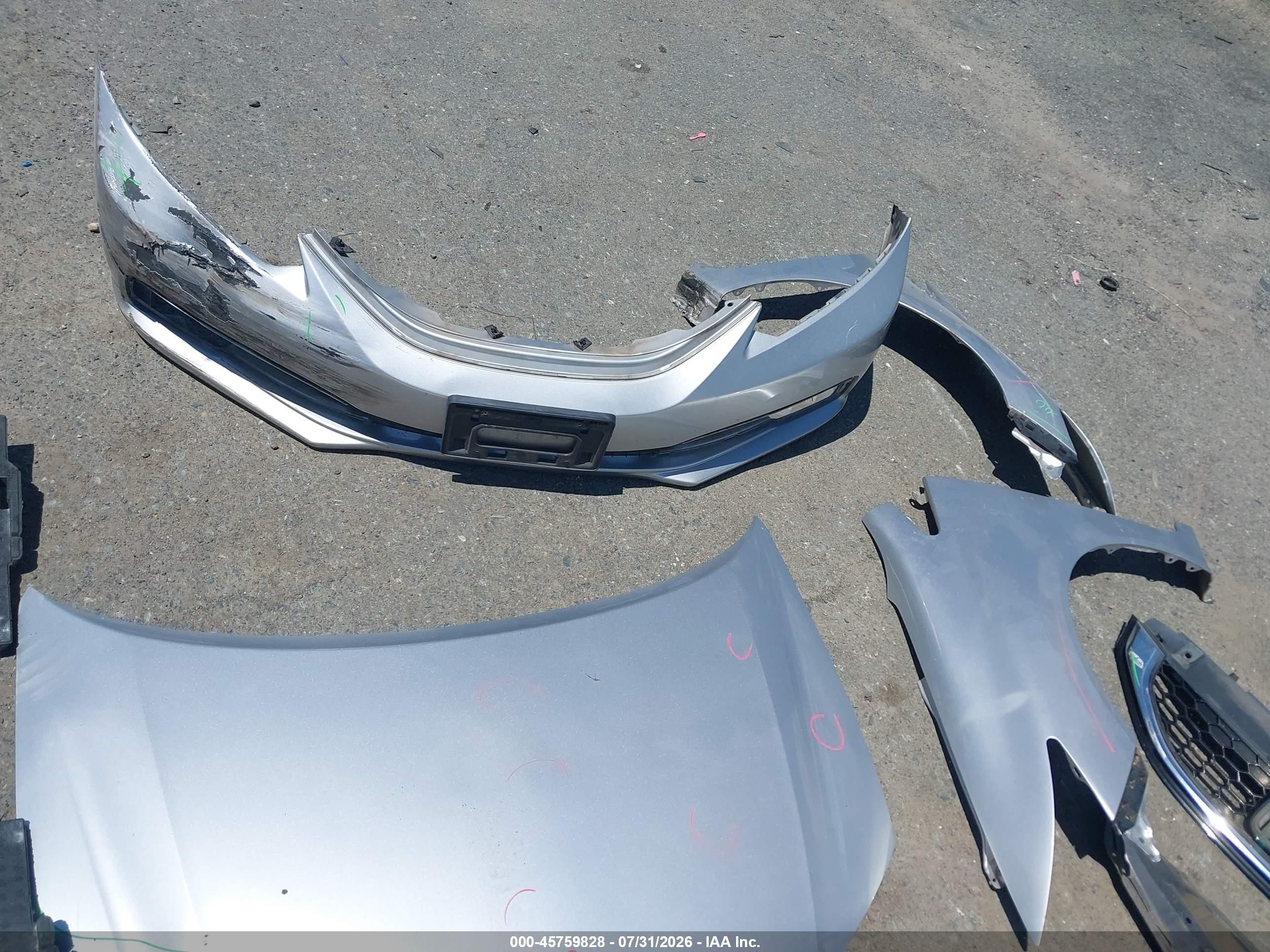 2014 Honda Civic Ex Серебряный vin: 19XFB2F81EE250892