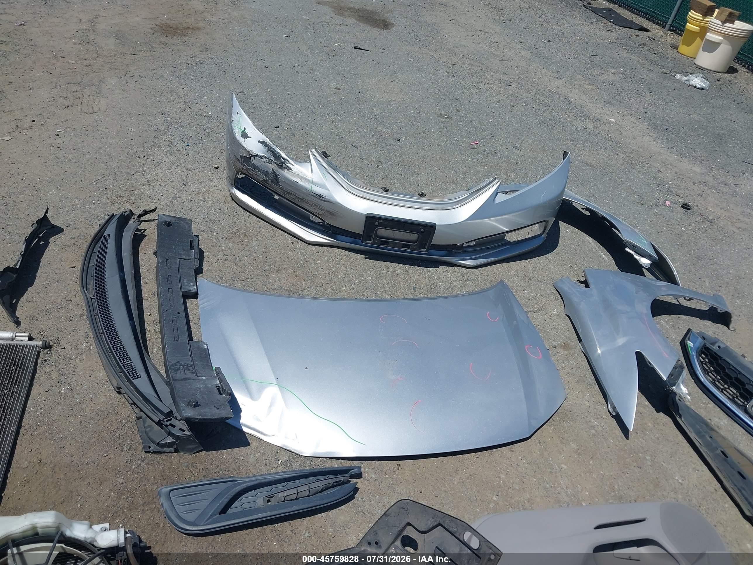 2014 Honda Civic Ex Серебряный vin: 19XFB2F81EE250892