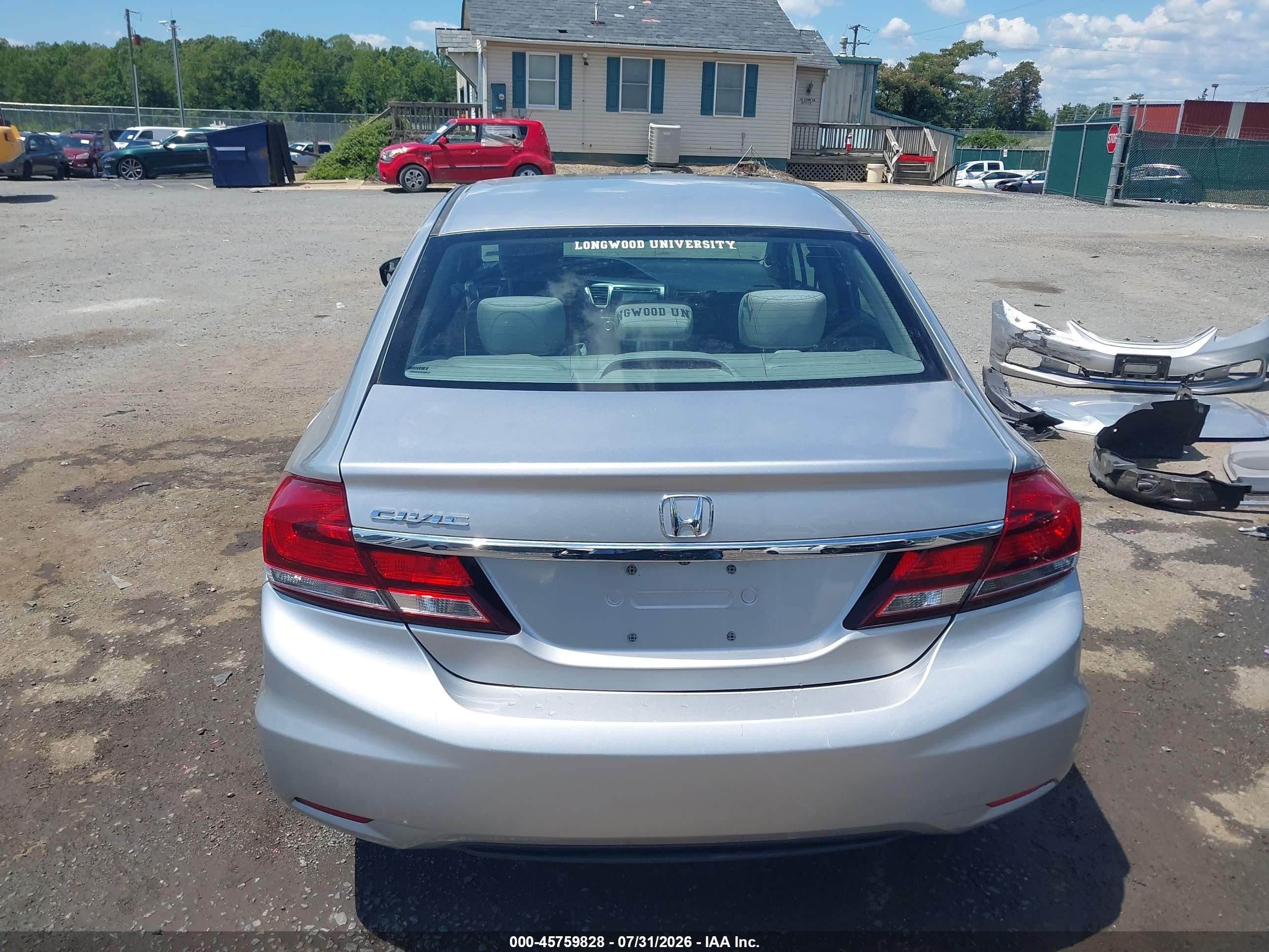 2014 Honda Civic Ex Серебряный vin: 19XFB2F81EE250892
