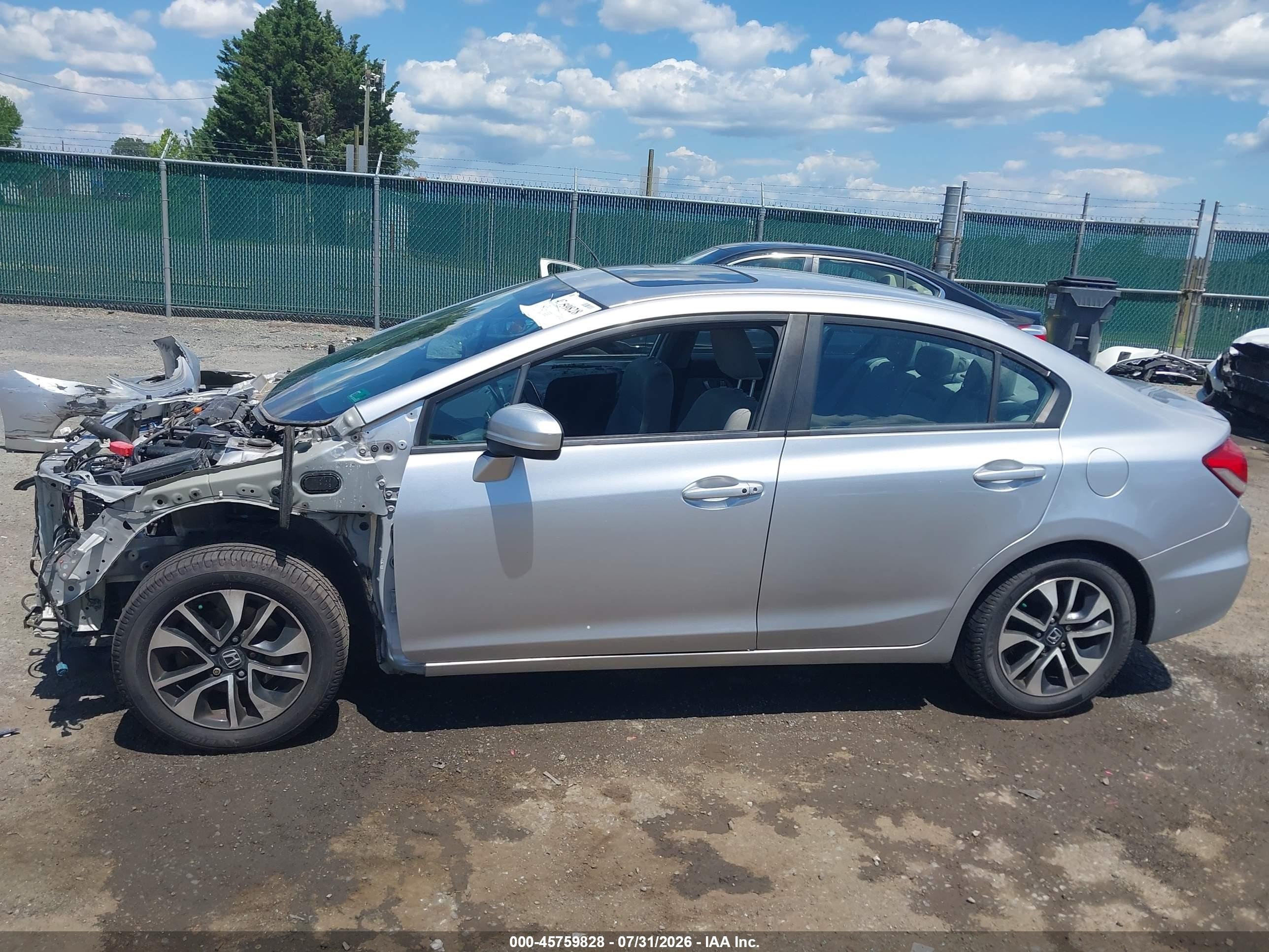 2014 Honda Civic Ex Серебряный vin: 19XFB2F81EE250892