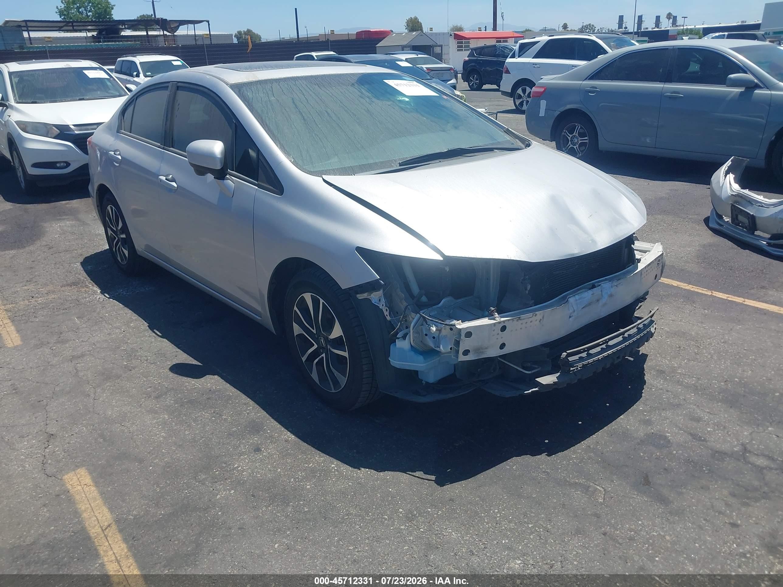 2014 Honda Civic Ex Silver vin: 19XFB2F81EE260872