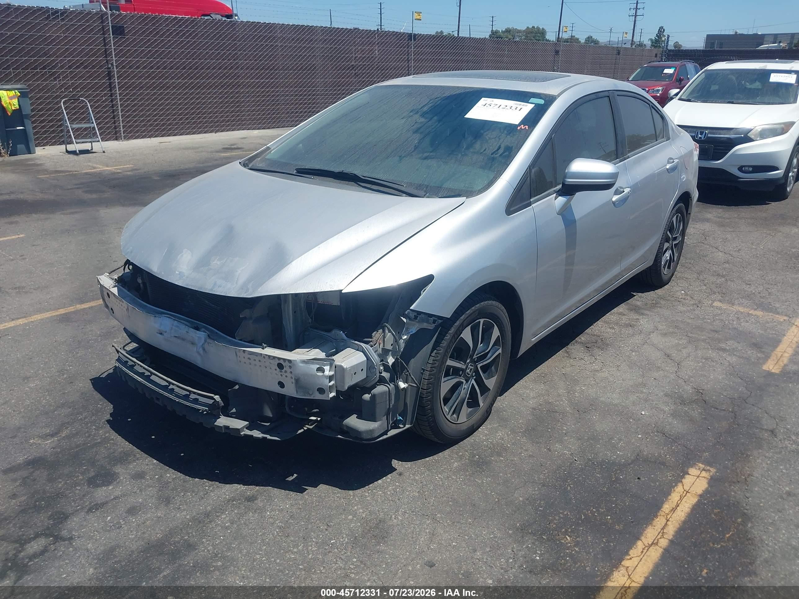 2014 Honda Civic Ex Silver vin: 19XFB2F81EE260872