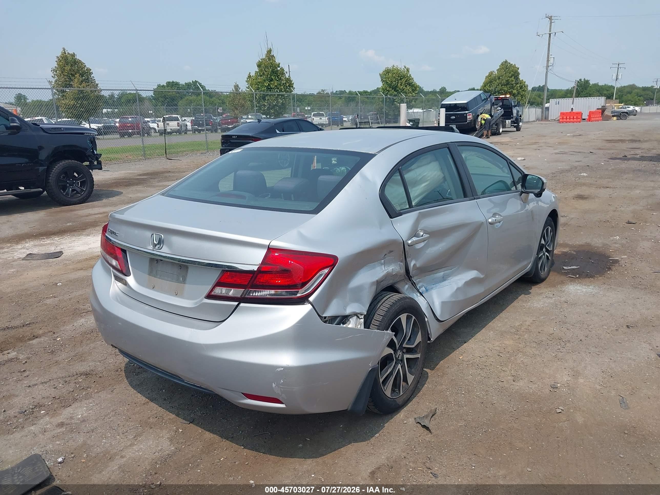 2015 Honda Civic Ex Silver vin: 19XFB2F81FE010758