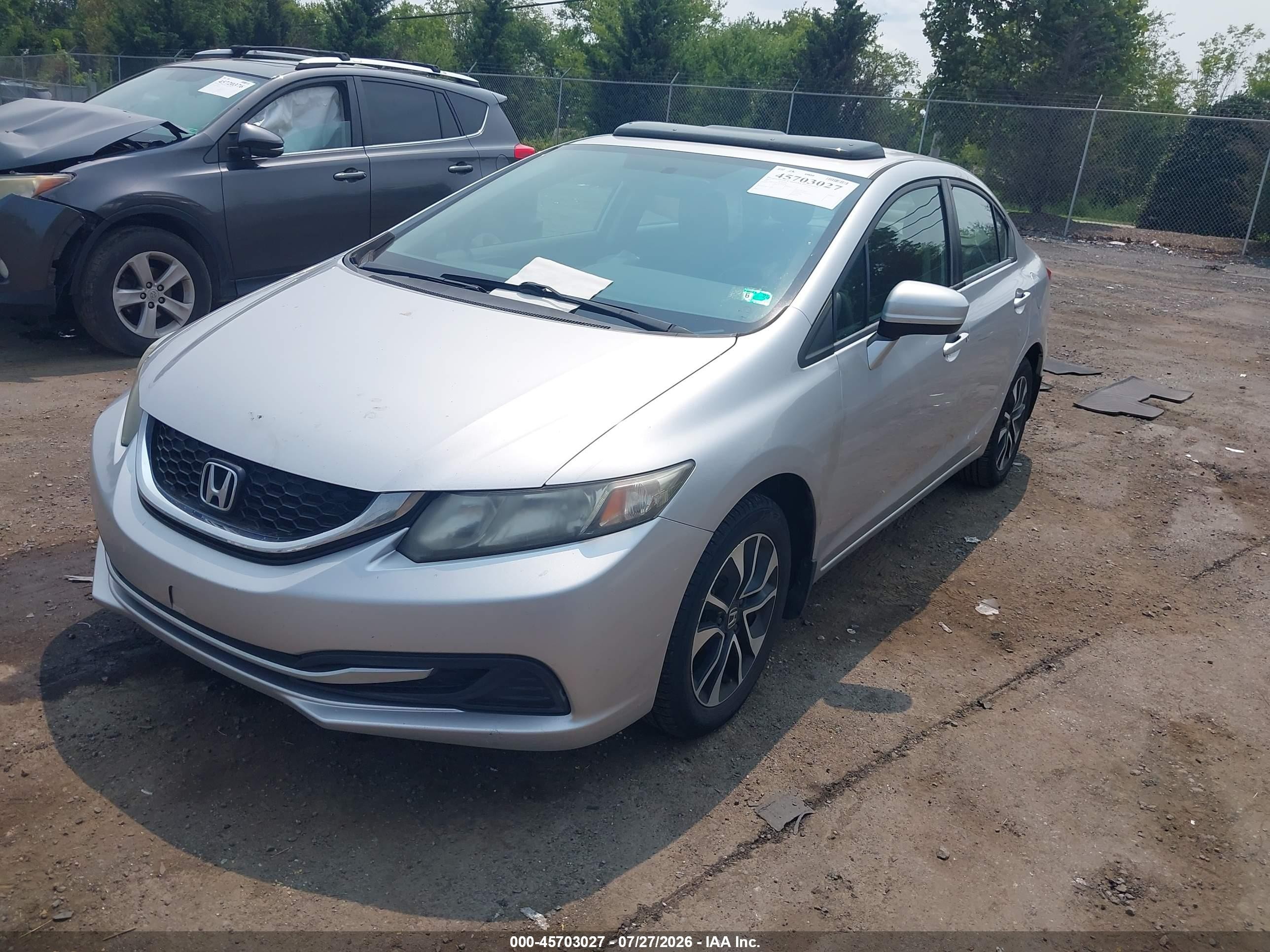 2015 Honda Civic Ex Silver vin: 19XFB2F81FE010758