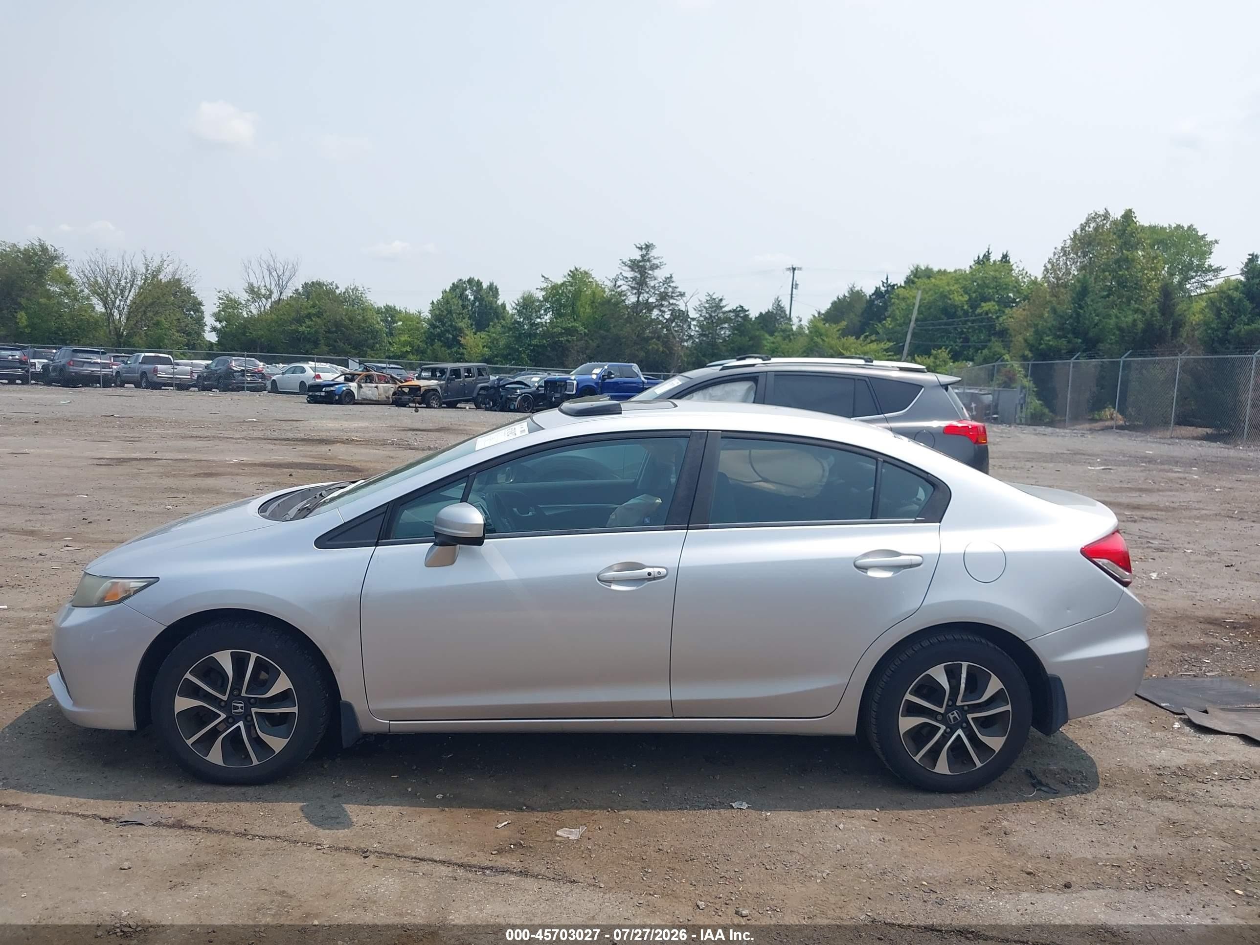2015 Honda Civic Ex Silver vin: 19XFB2F81FE010758