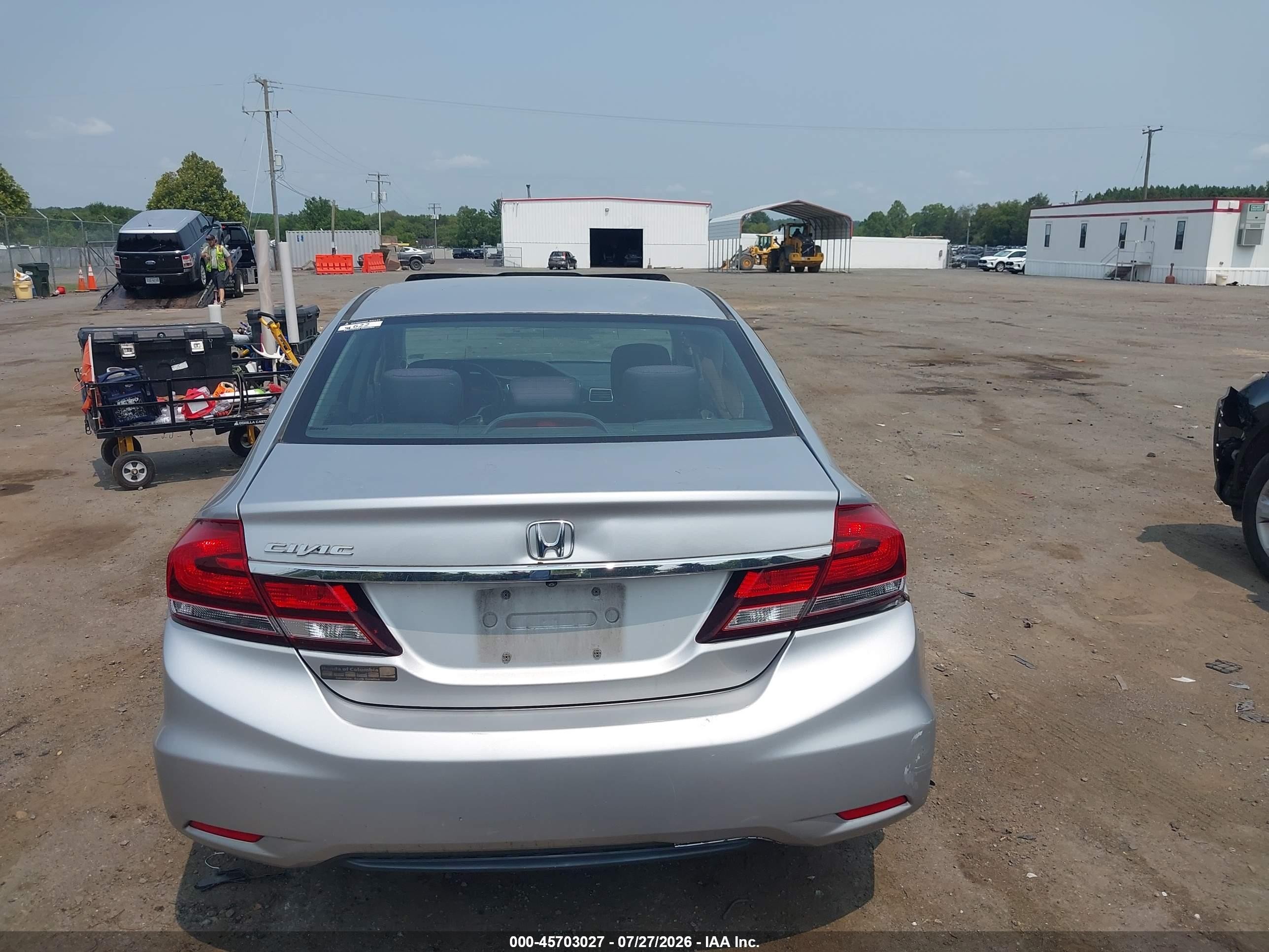 2015 Honda Civic Ex Silver vin: 19XFB2F81FE010758