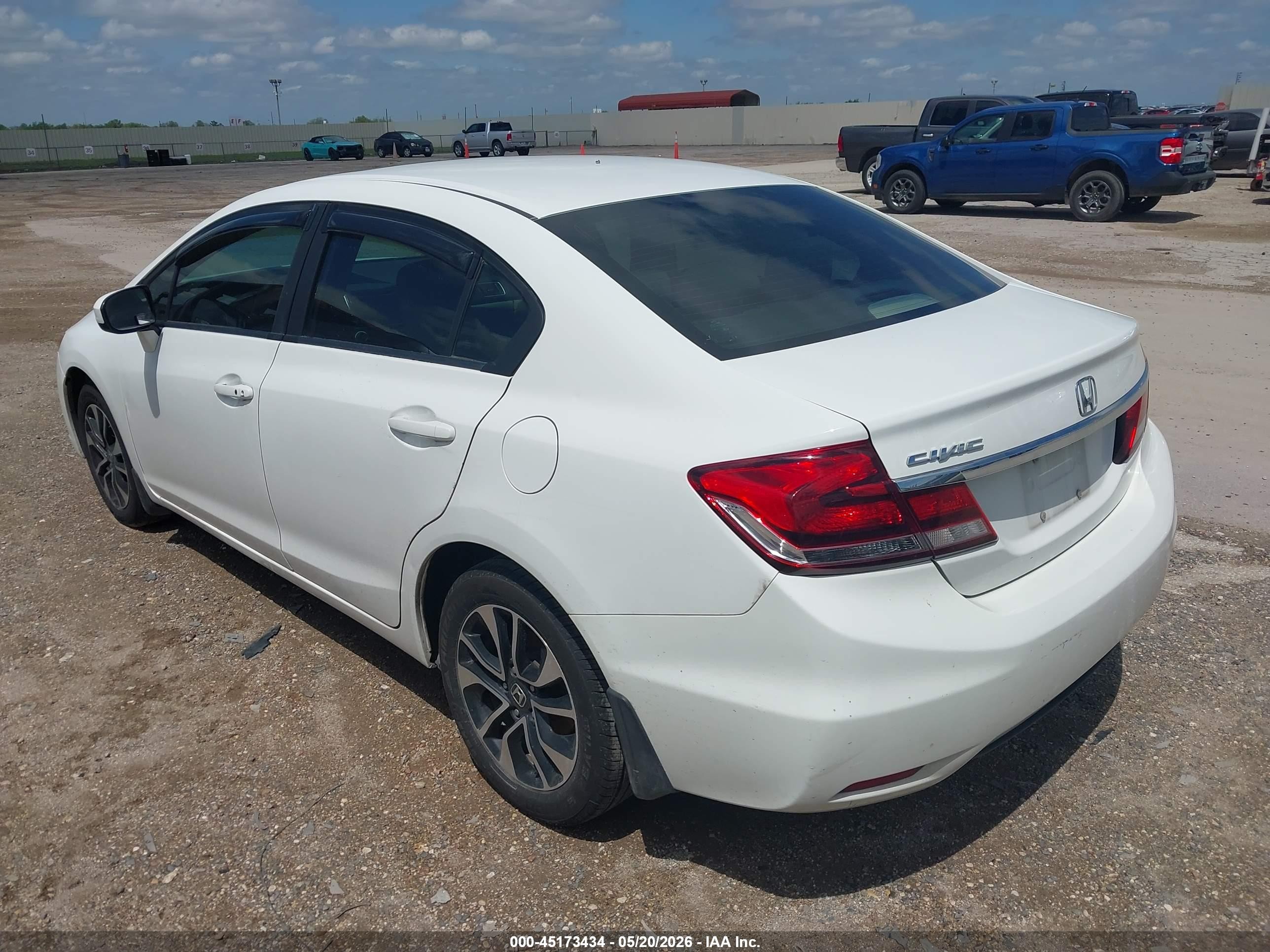 2015 Honda Civic Ex White vin: 19XFB2F81FE019427