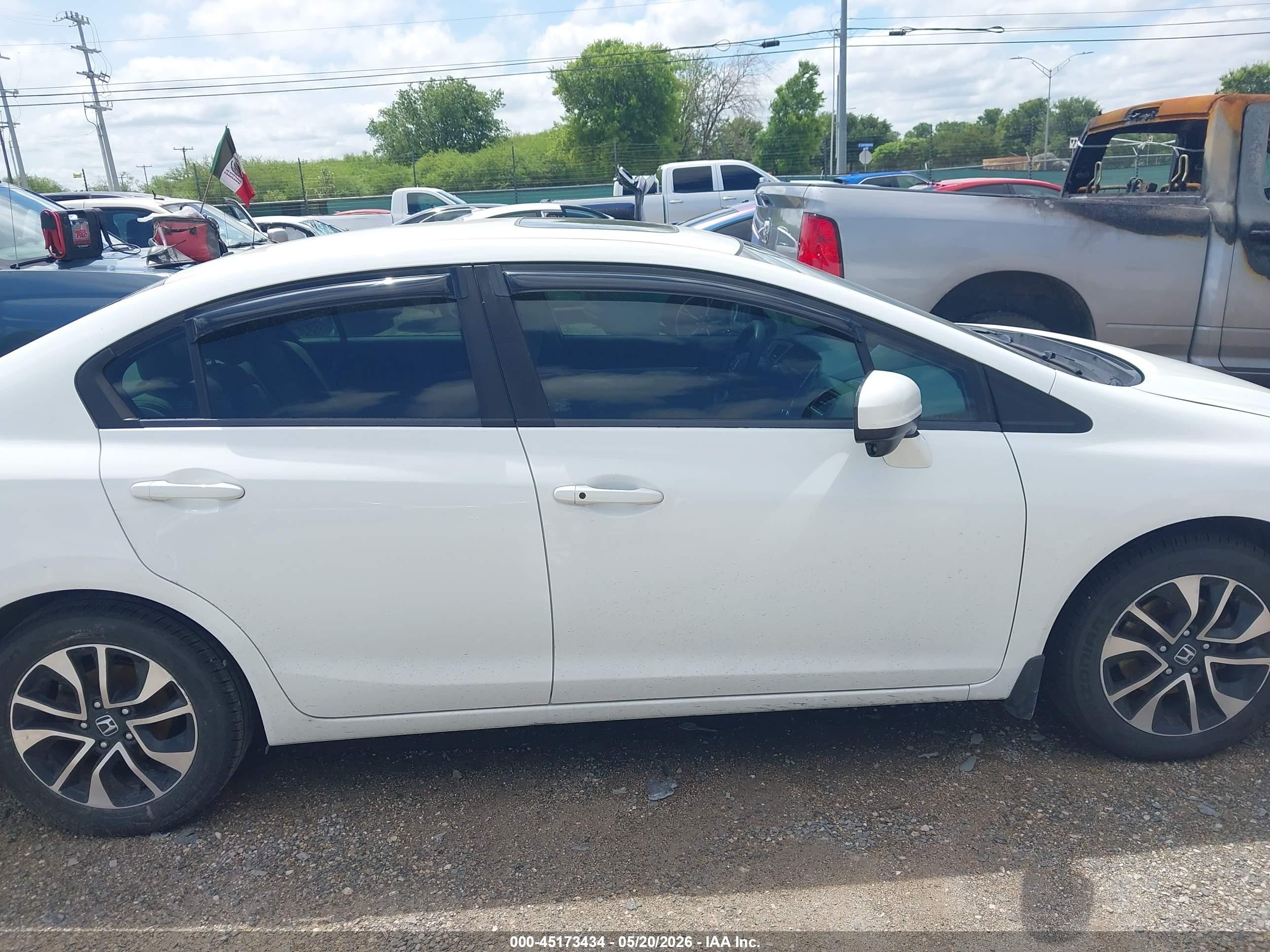 2015 Honda Civic Ex White vin: 19XFB2F81FE019427