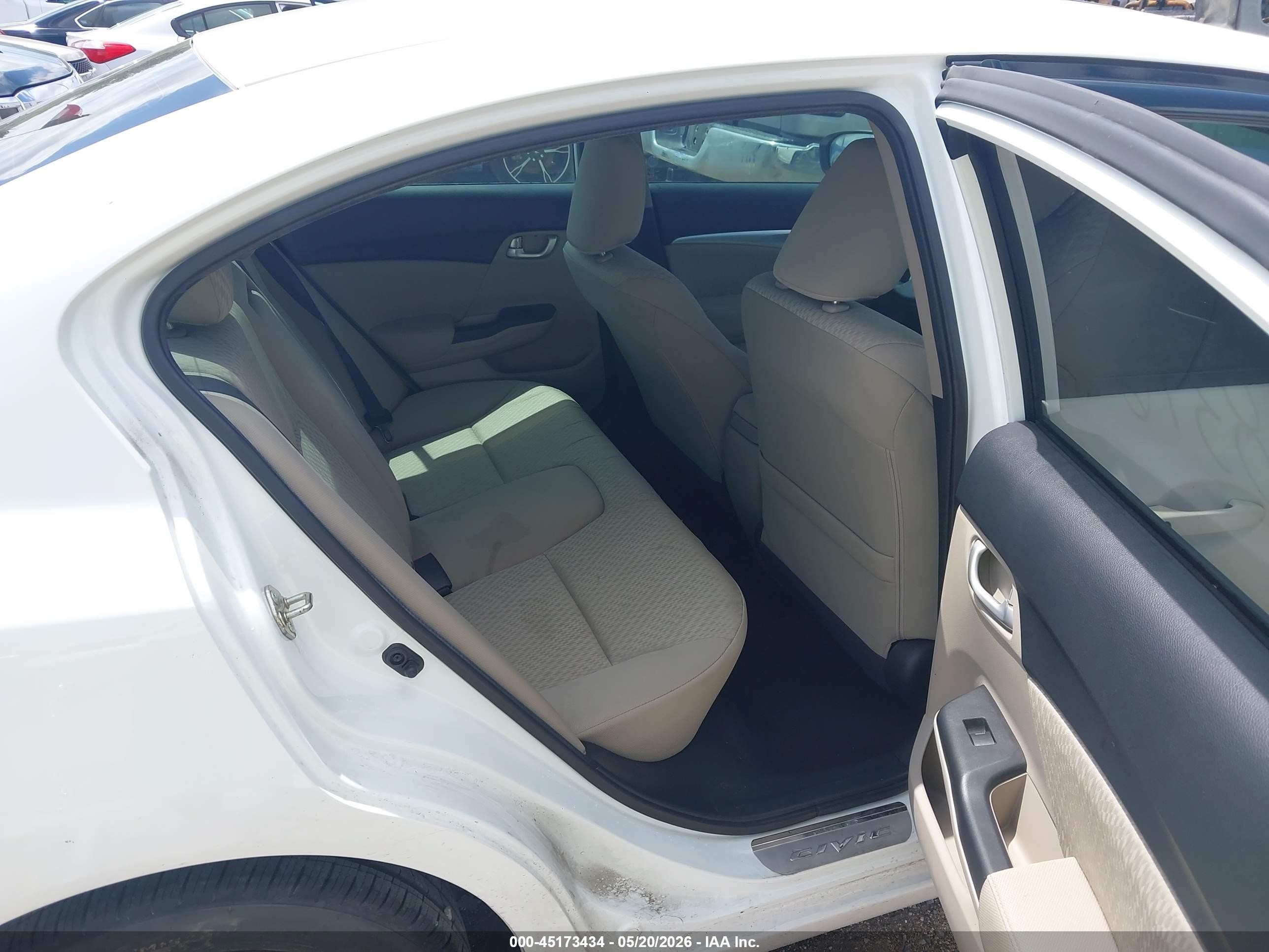 2015 Honda Civic Ex White vin: 19XFB2F81FE019427