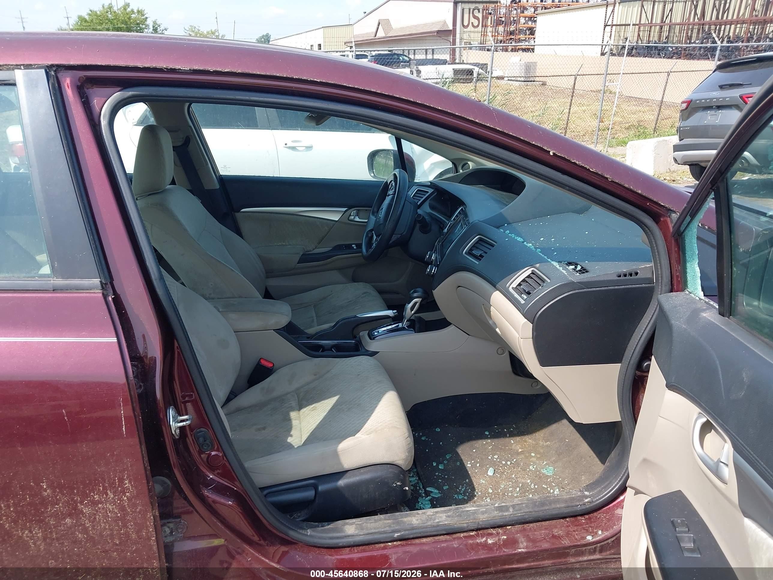 2015 Honda Civic Ex Burgundy vin: 19XFB2F81FE028998