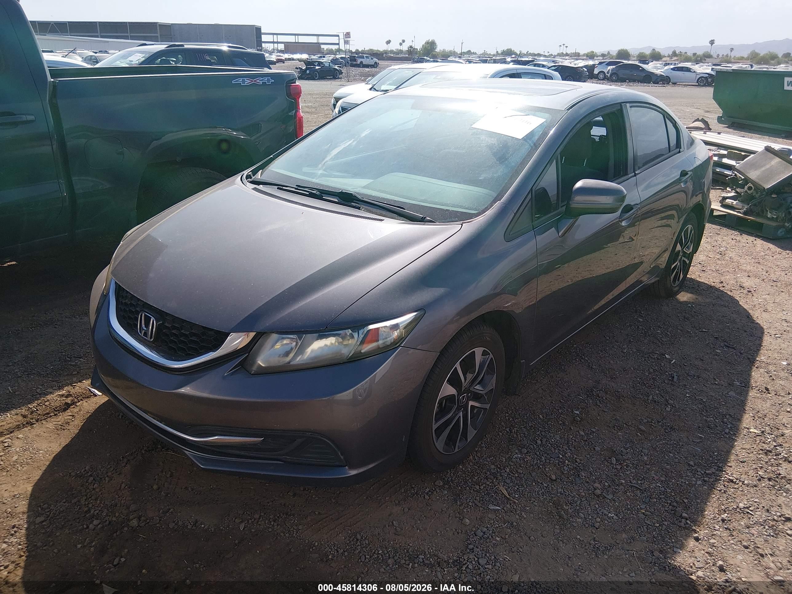 2015 Honda Civic Ex Gray vin: 19XFB2F81FE029410