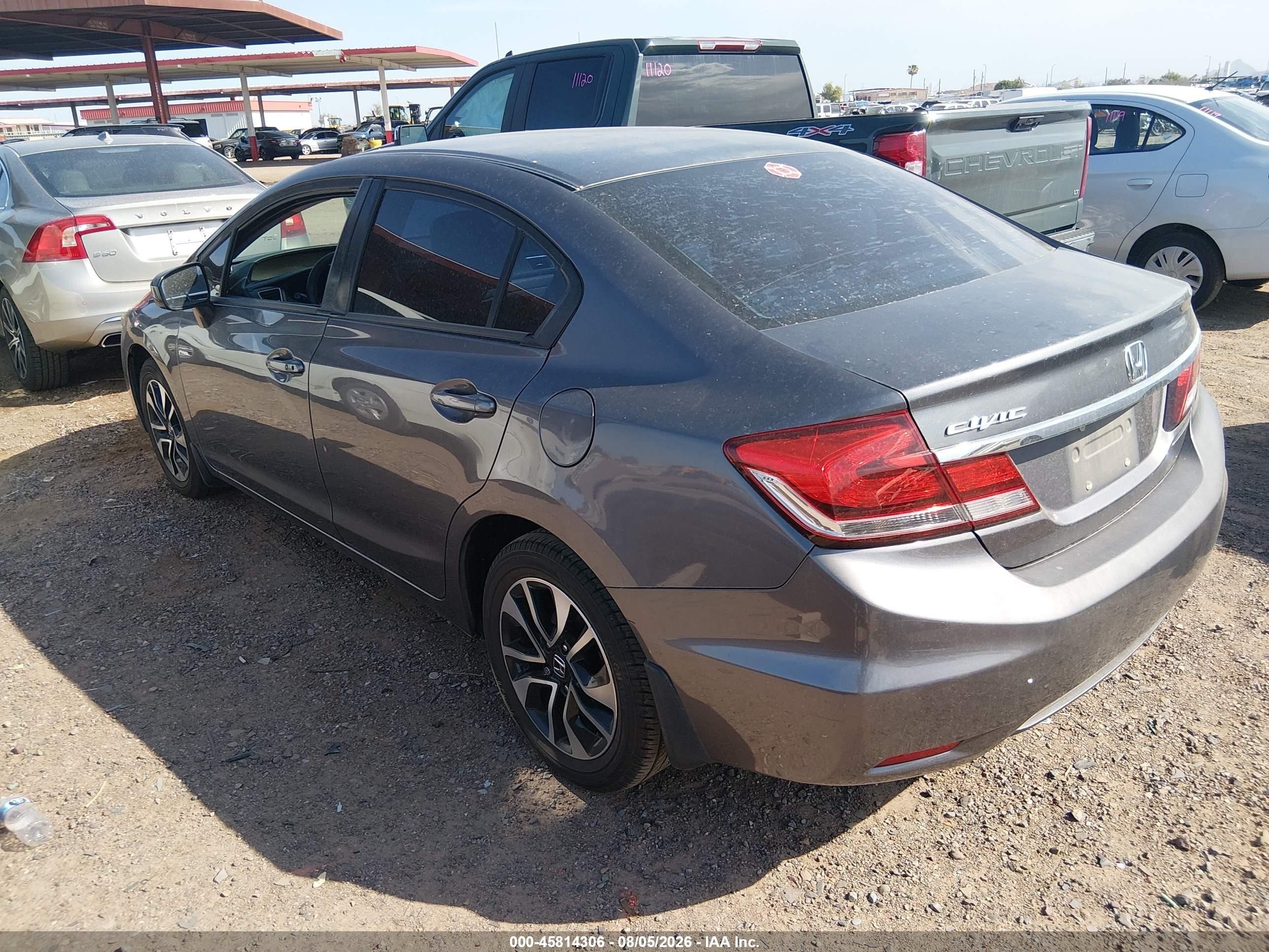 2015 Honda Civic Ex Gray vin: 19XFB2F81FE029410