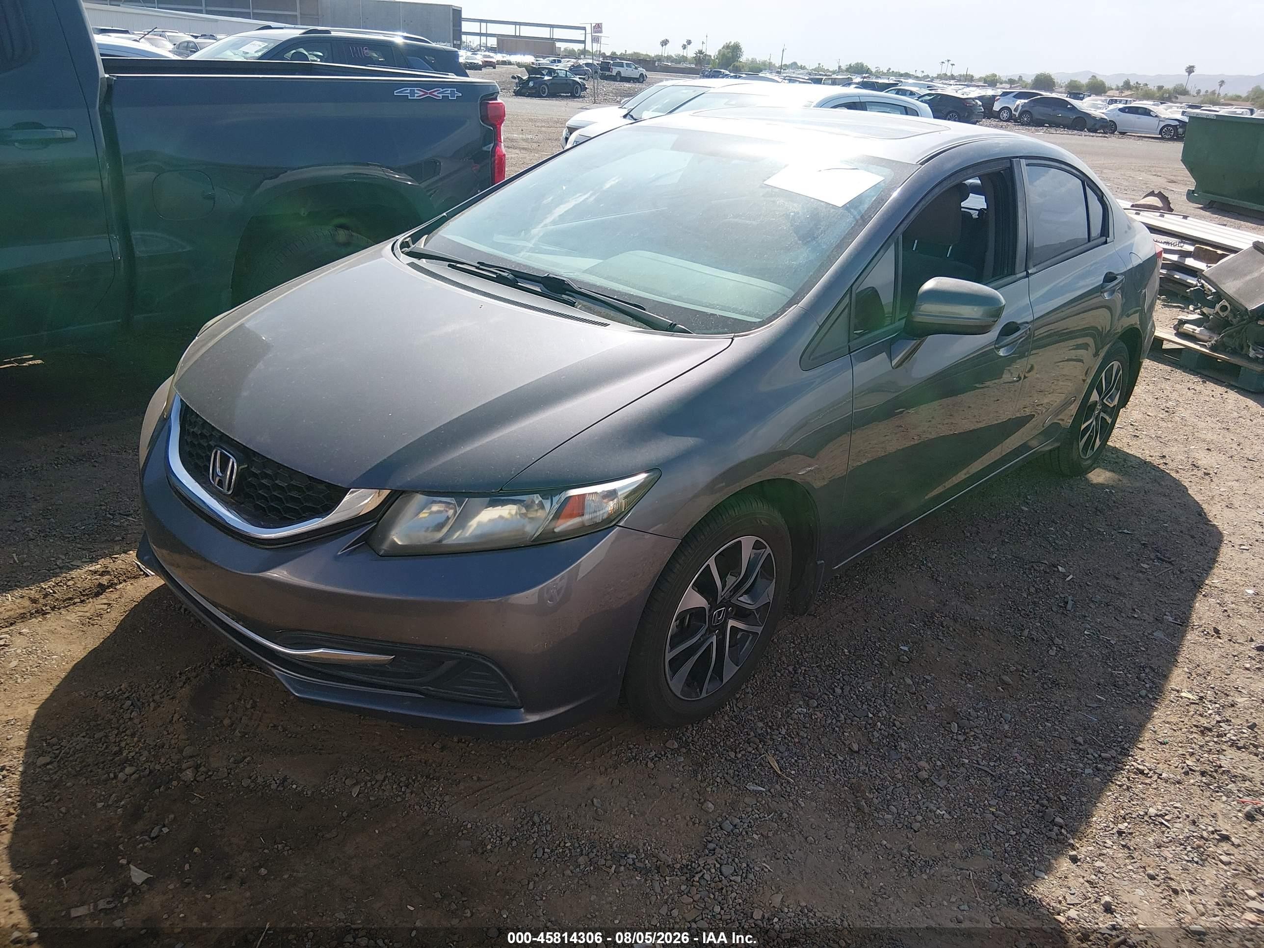 2015 Honda Civic Ex Gray vin: 19XFB2F81FE029410