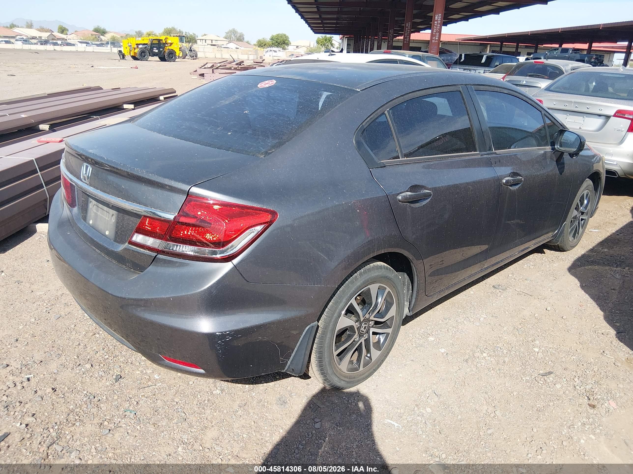 2015 Honda Civic Ex Gray vin: 19XFB2F81FE029410