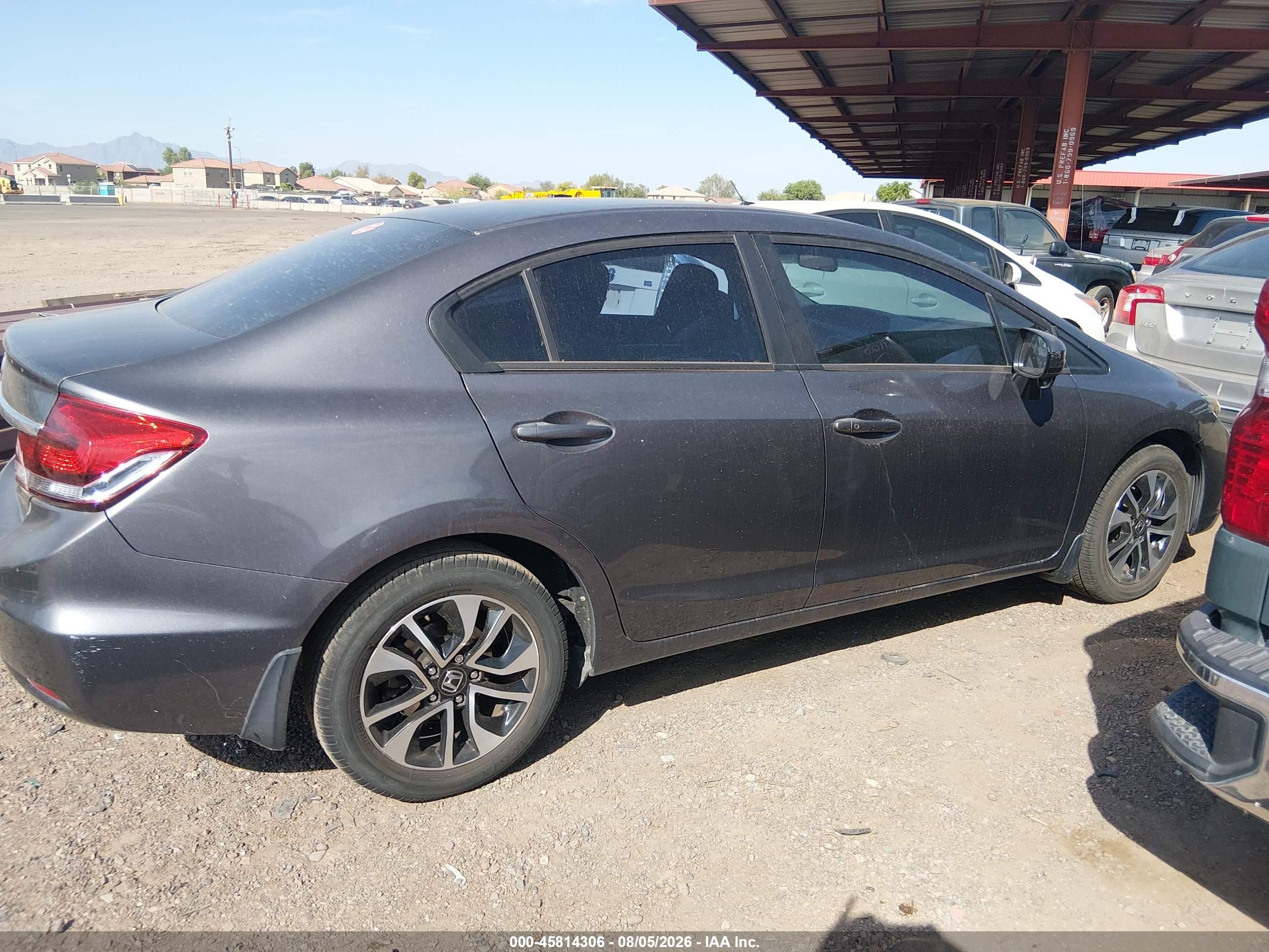 2015 Honda Civic Ex Gray vin: 19XFB2F81FE029410