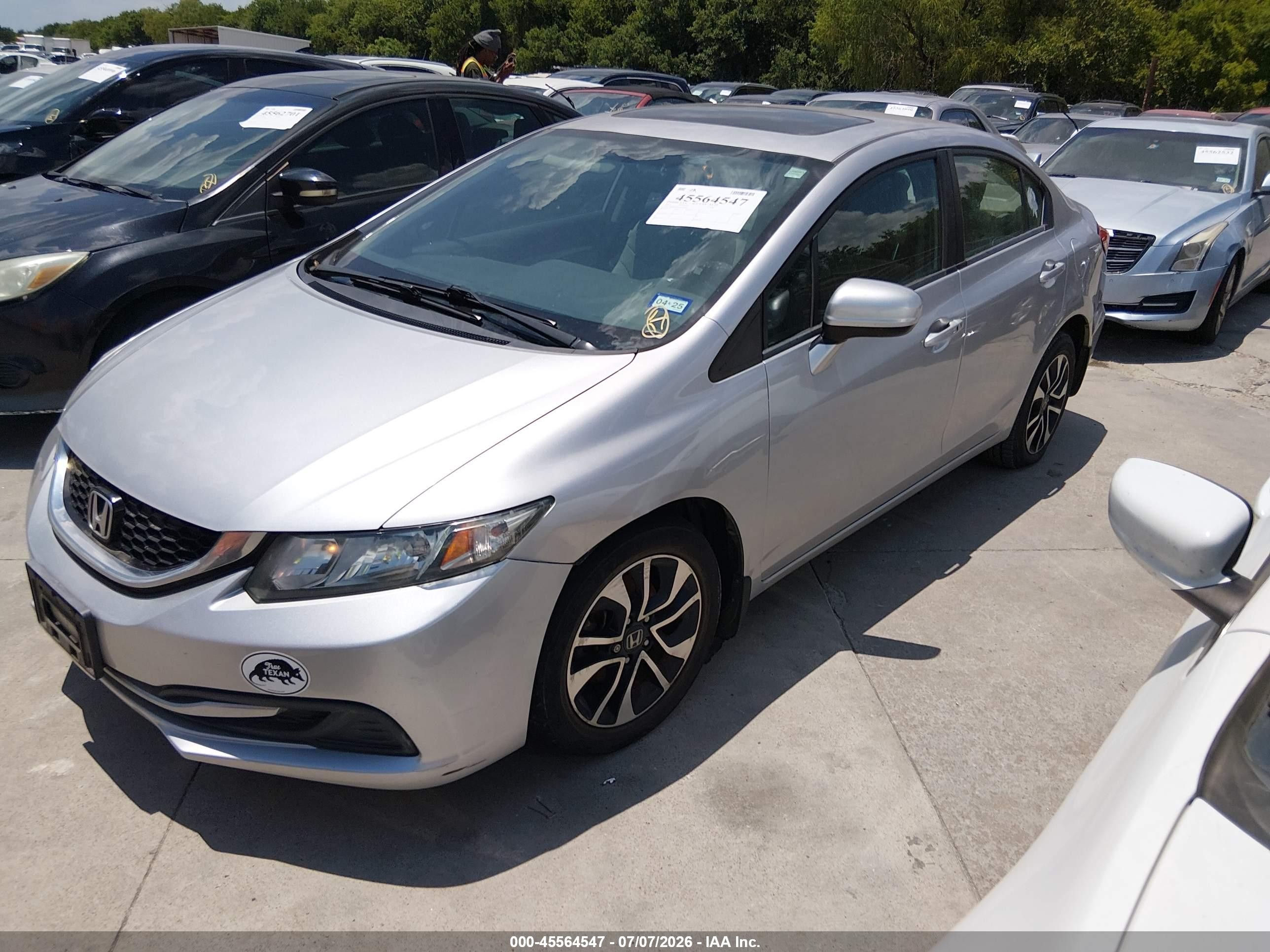 2015 Honda Civic Ex Silver vin: 19XFB2F81FE049902