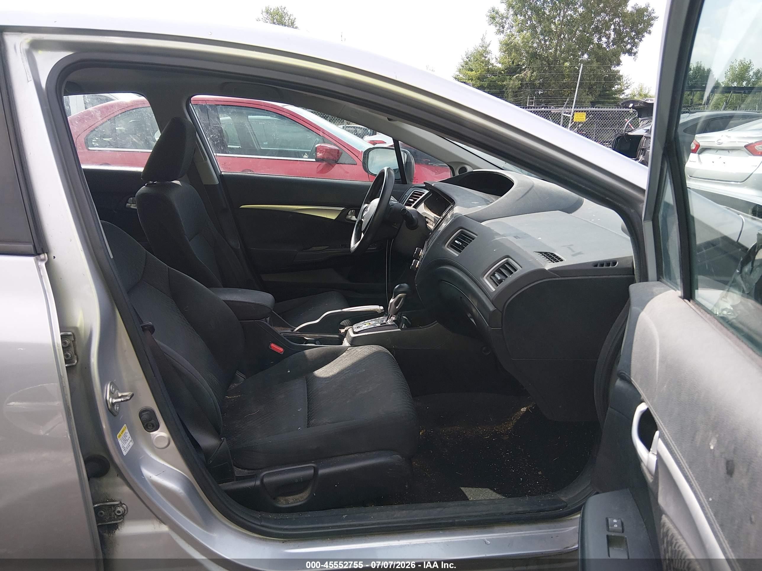 2015 Honda Civic Ex Silver vin: 19XFB2F81FE052072