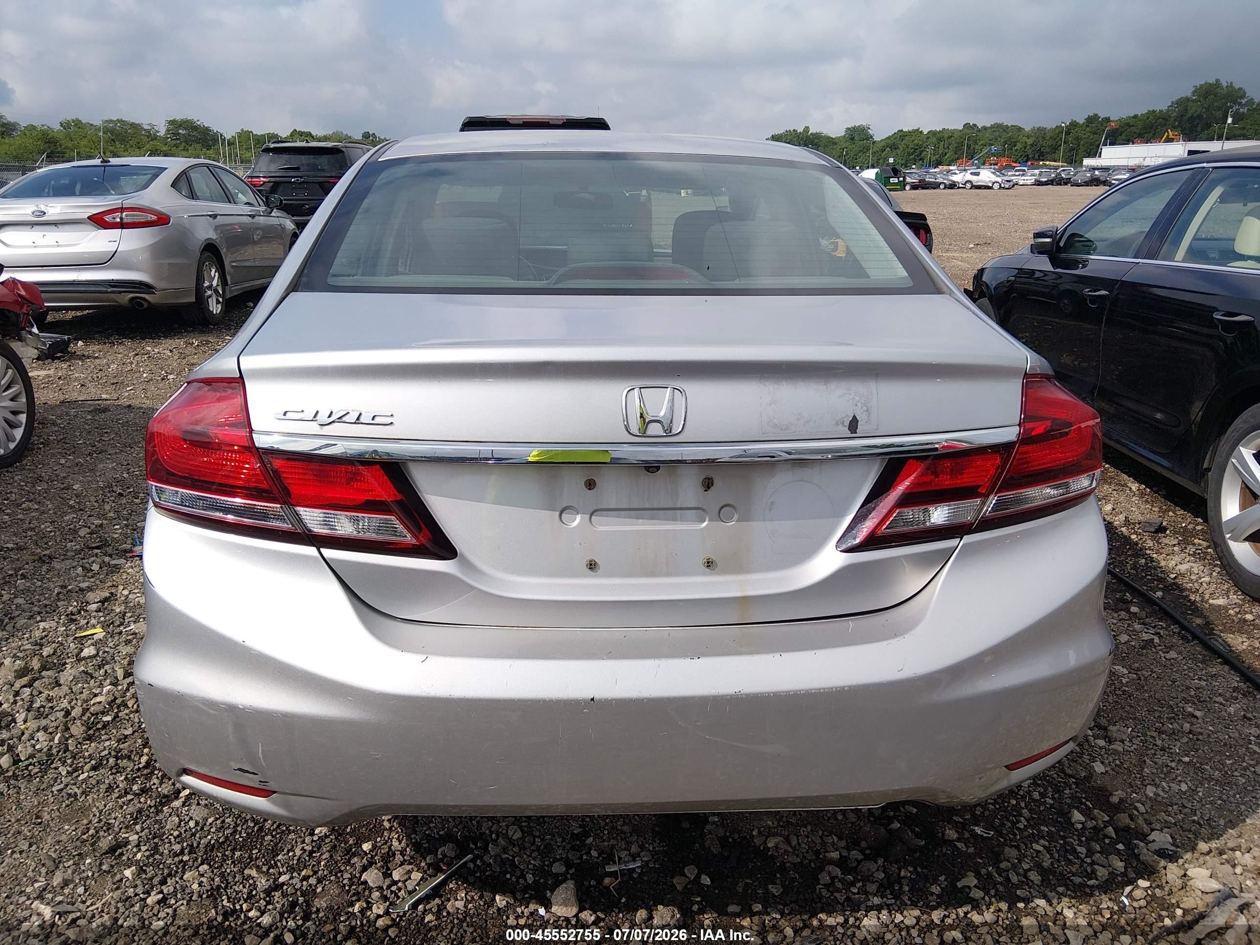 2015 Honda Civic Ex Silver vin: 19XFB2F81FE052072