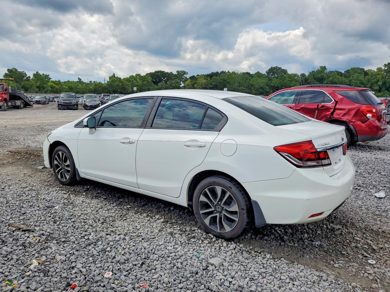2015 Honda Civic Ex White vin: 19XFB2F81FE052668