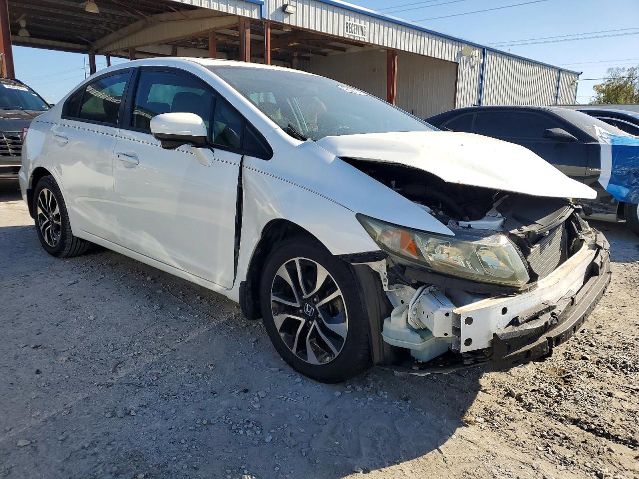 2015 Honda Civic Ex White vin: 19XFB2F81FE057448