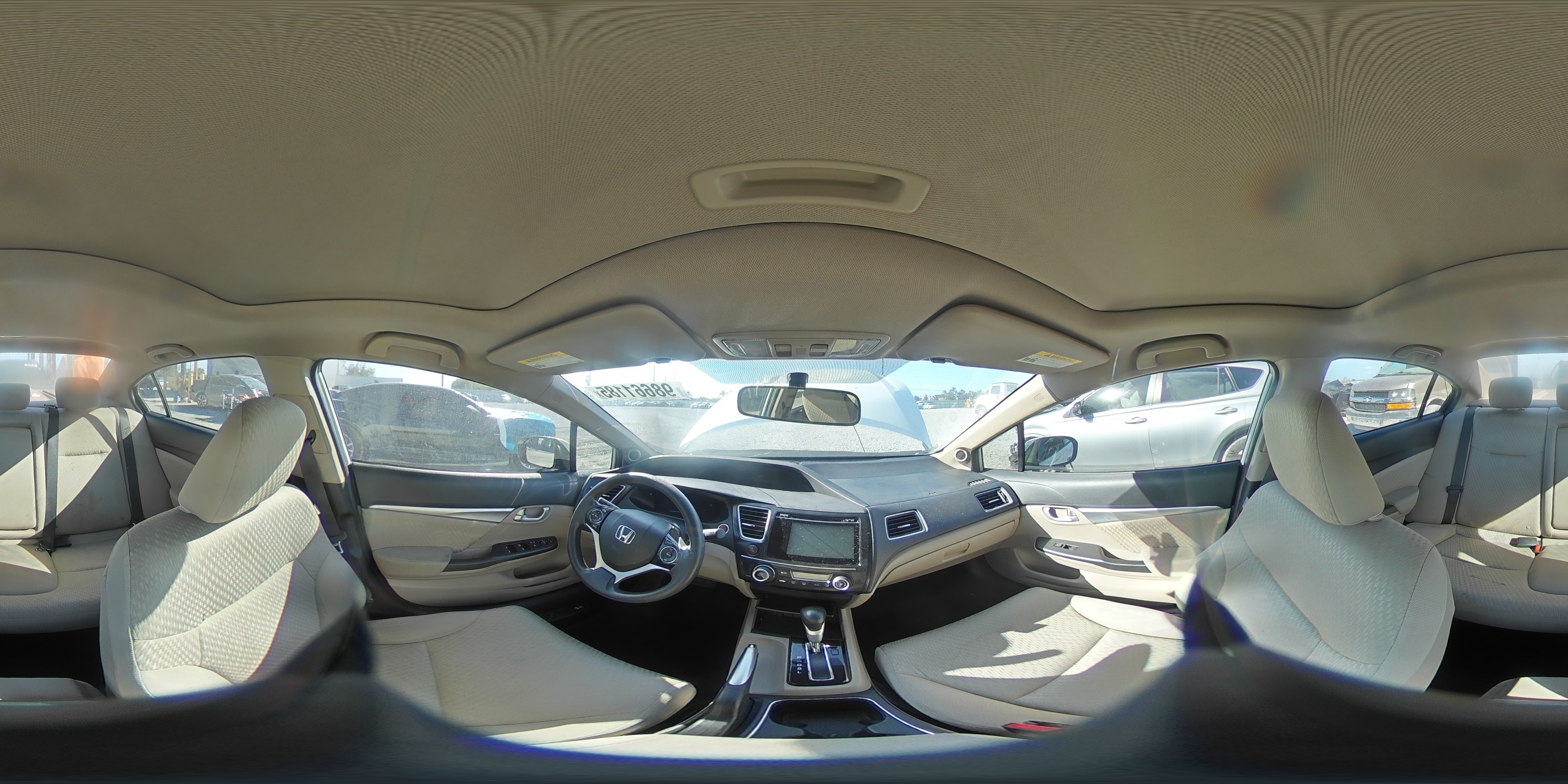 2015 Honda Civic Ex White vin: 19XFB2F81FE057448
