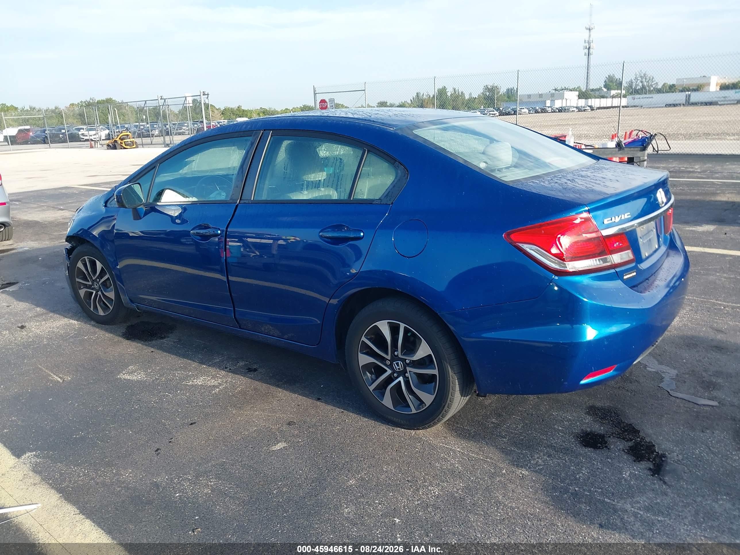 2015 Honda Civic Ex Blue vin: 19XFB2F81FE068871