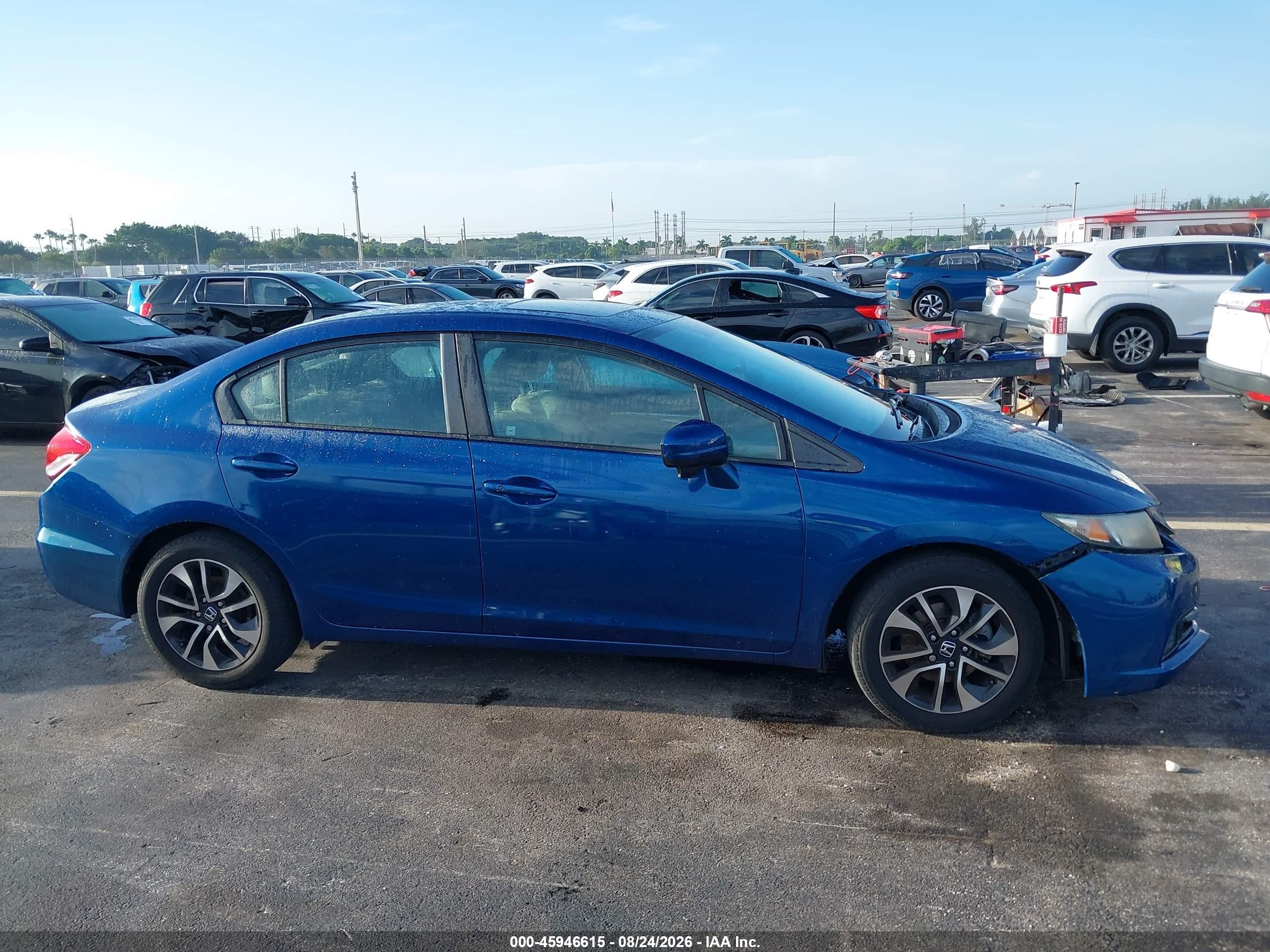 2015 Honda Civic Ex Blue vin: 19XFB2F81FE068871
