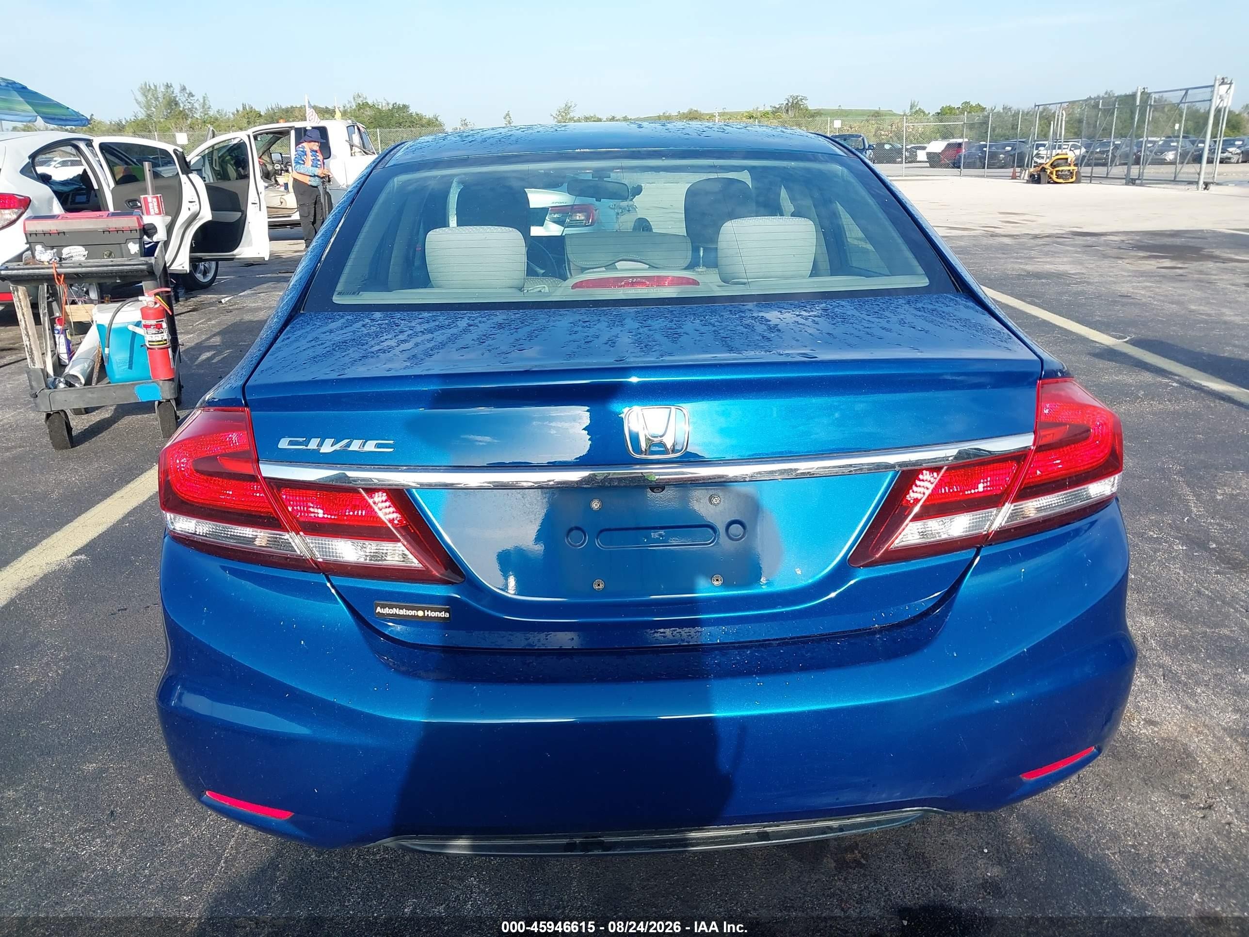 2015 Honda Civic Ex Blue vin: 19XFB2F81FE068871