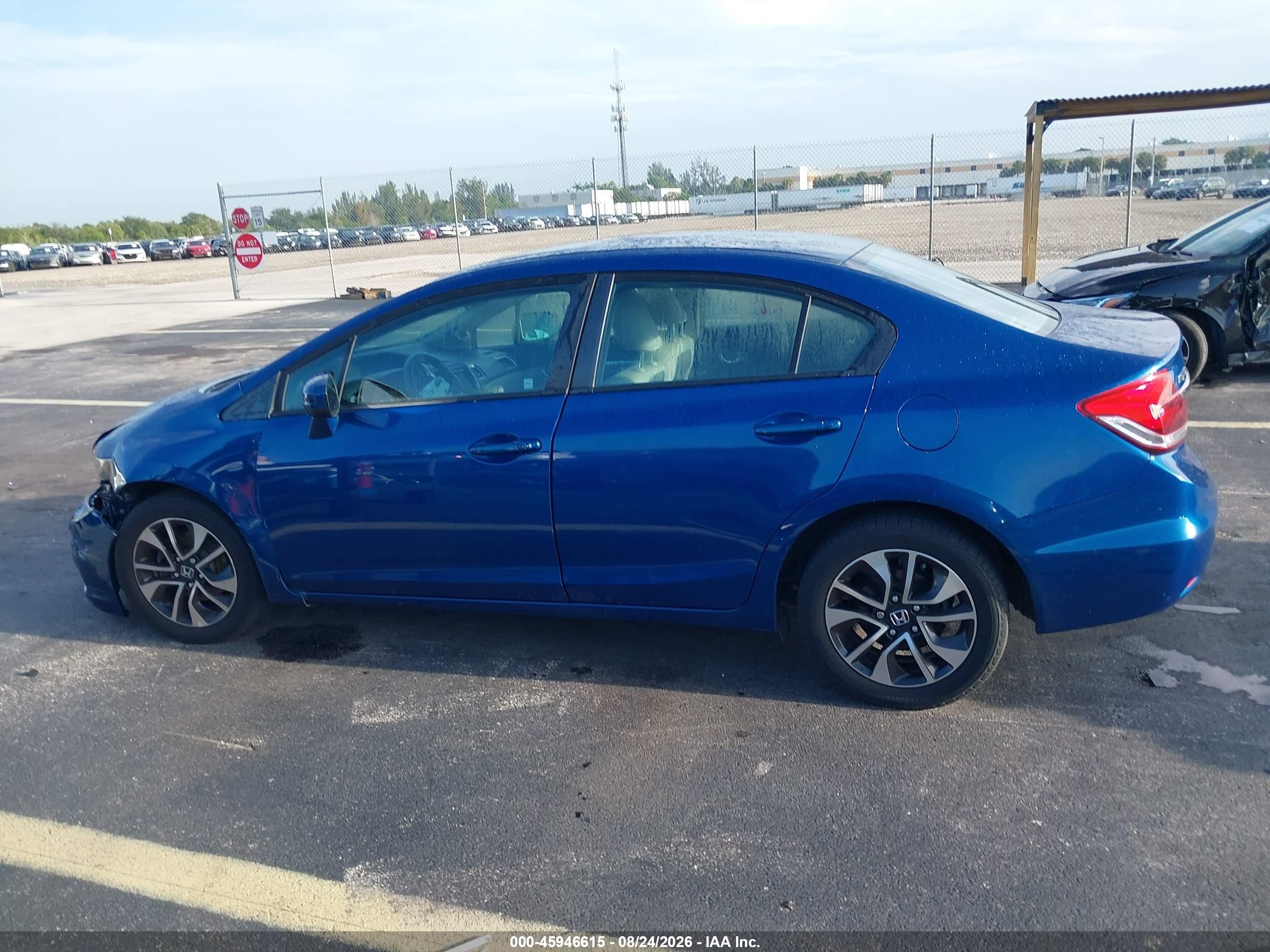 2015 Honda Civic Ex Blue vin: 19XFB2F81FE068871