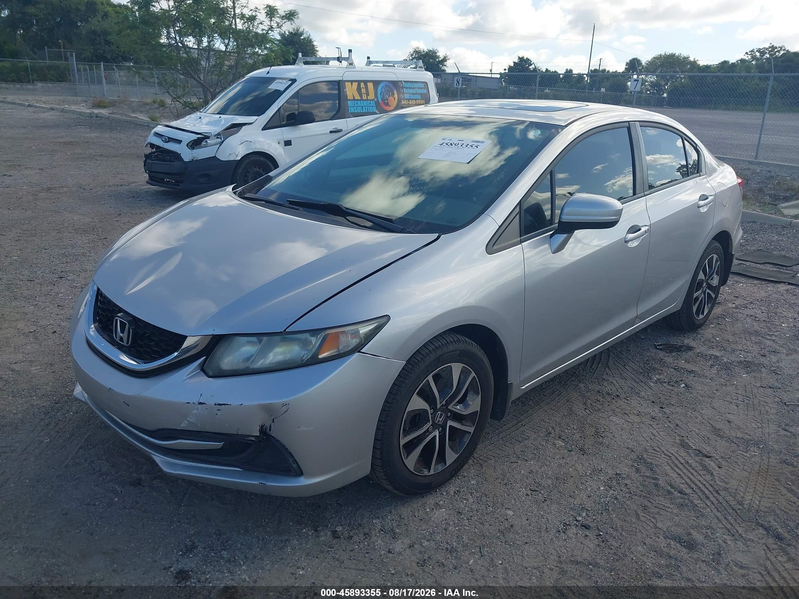2015 Honda Civic Ex Silver vin: 19XFB2F81FE072421