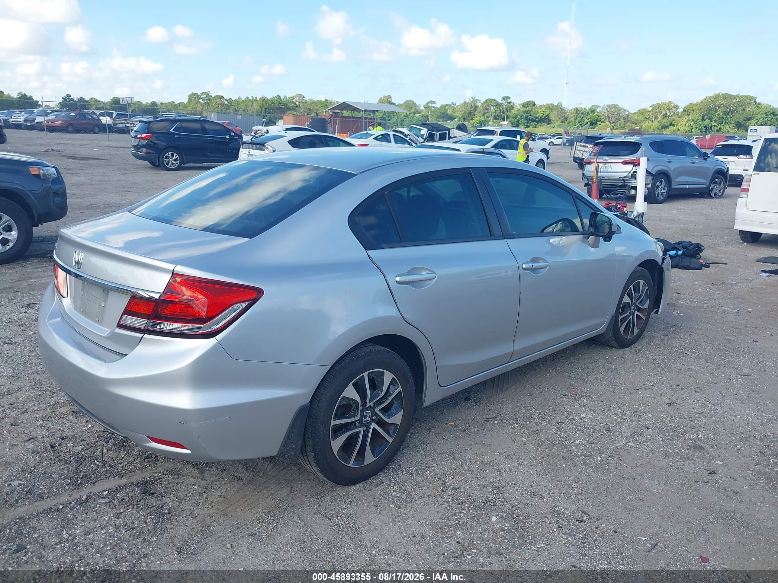 2015 Honda Civic Ex Silver vin: 19XFB2F81FE072421