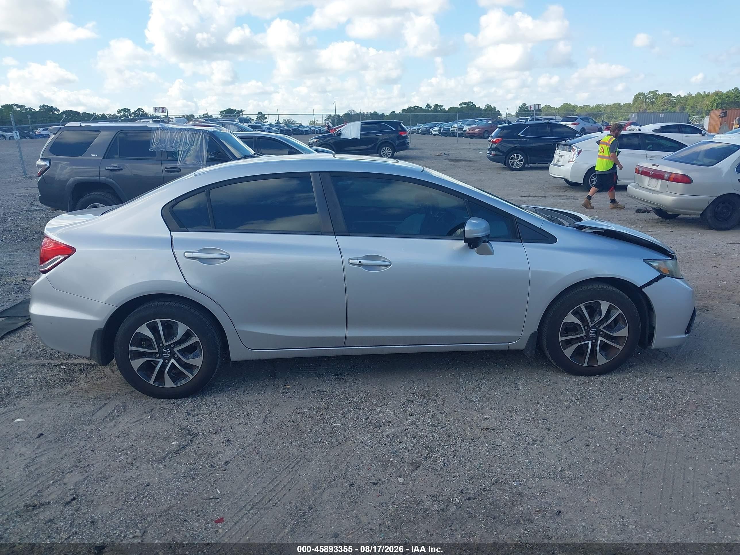 2015 Honda Civic Ex Silver vin: 19XFB2F81FE072421