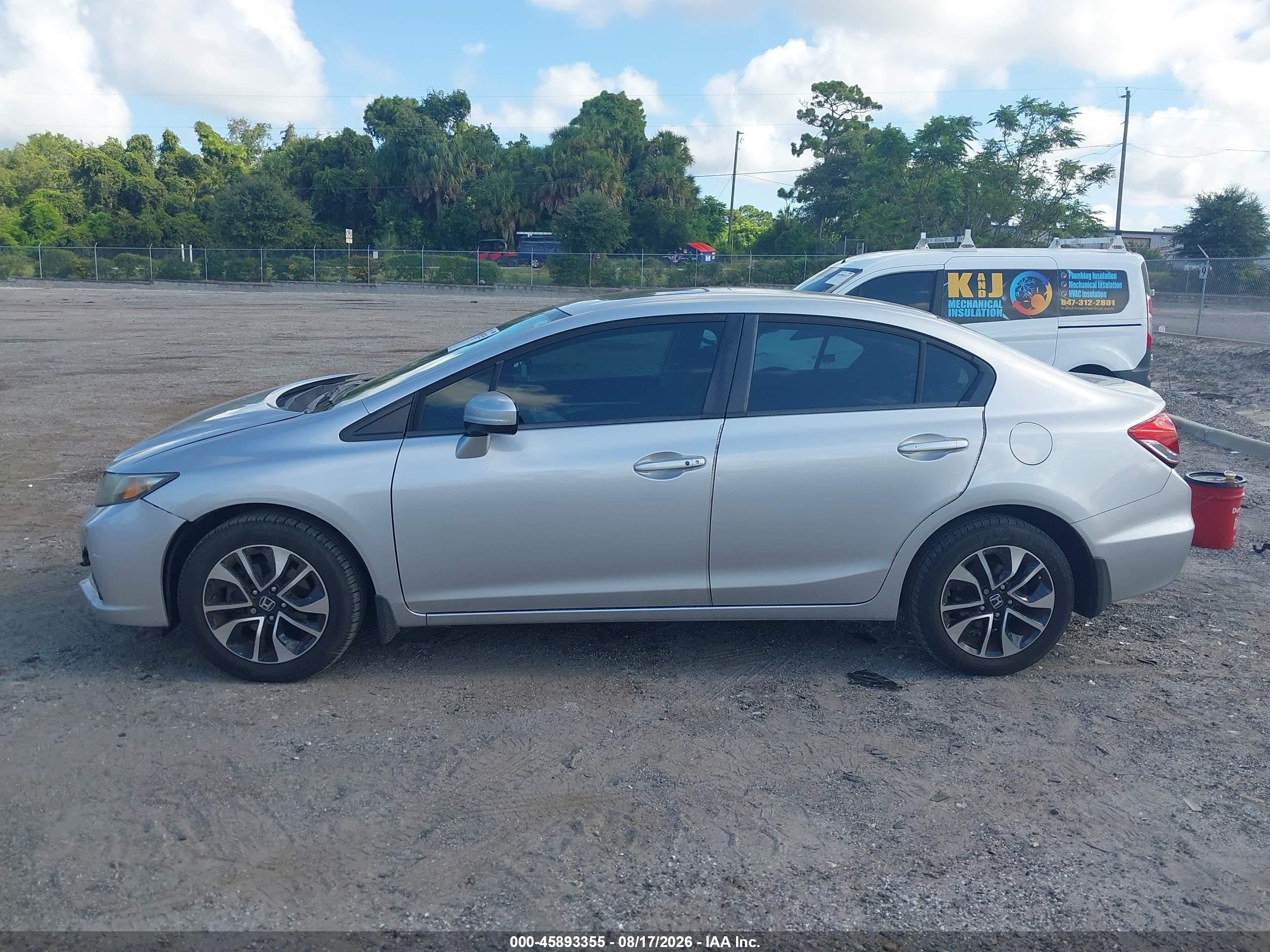 2015 Honda Civic Ex Silver vin: 19XFB2F81FE072421