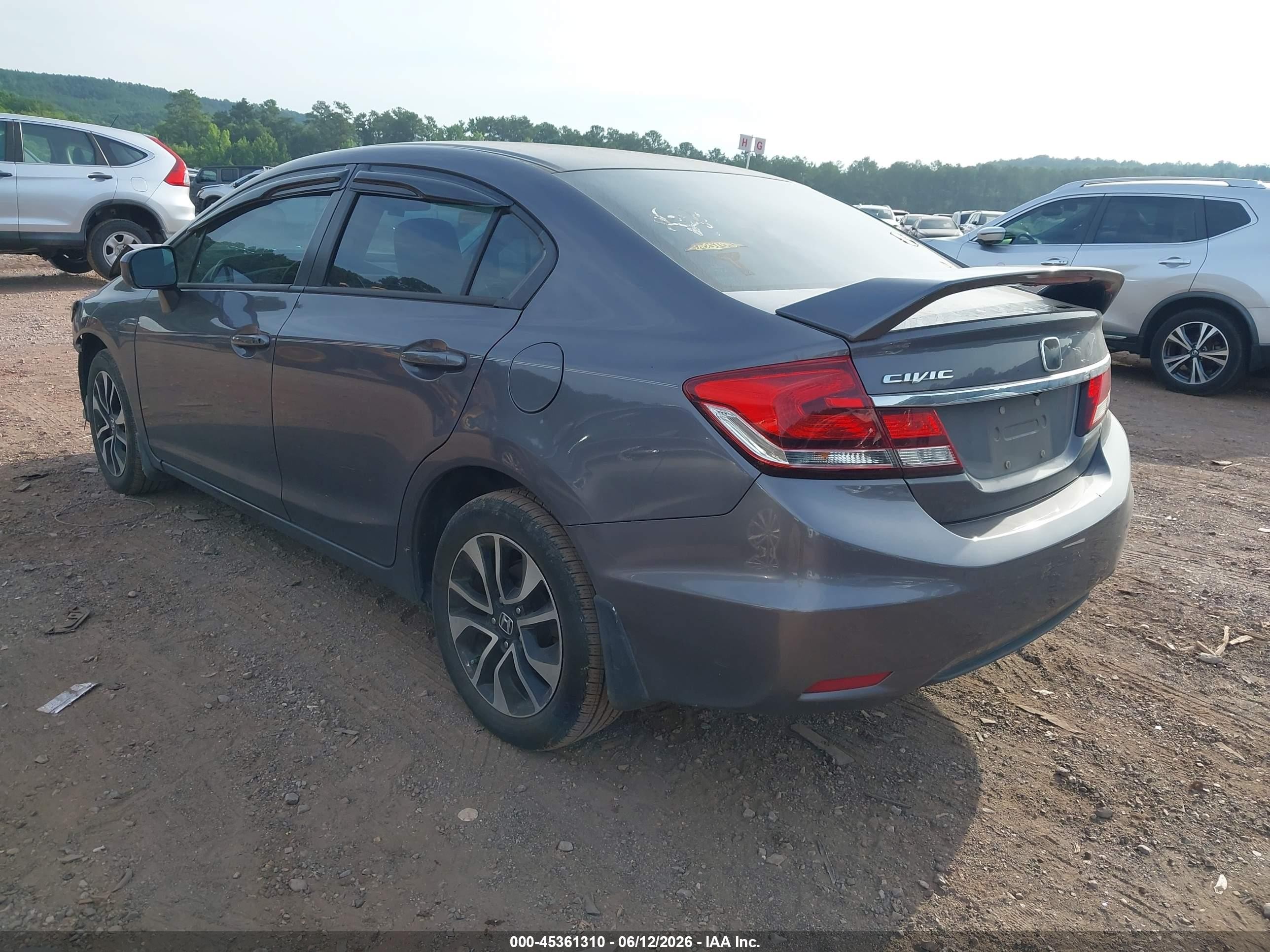 2015 Honda Civic Ex Gray vin: 19XFB2F81FE090112