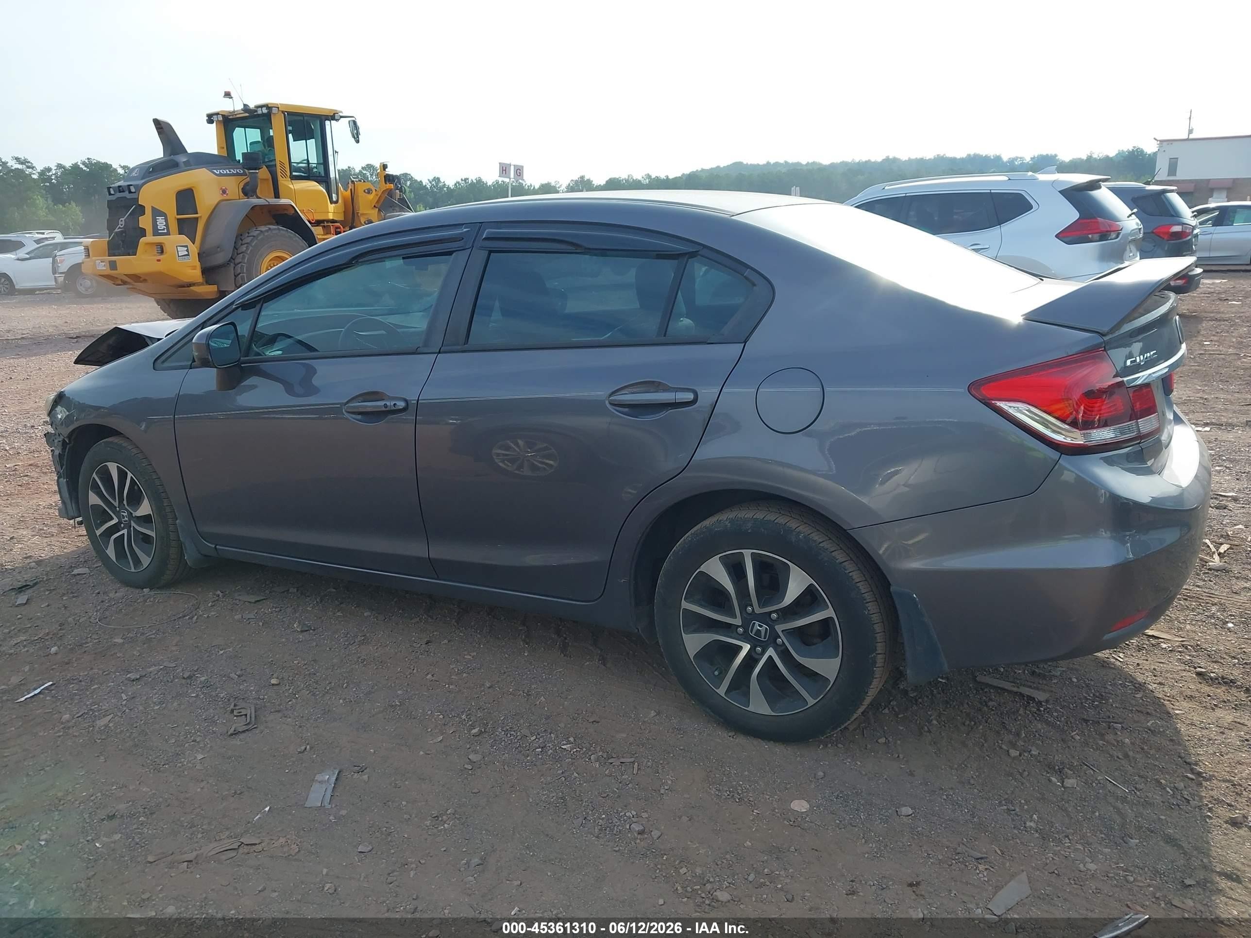 2015 Honda Civic Ex Gray vin: 19XFB2F81FE090112