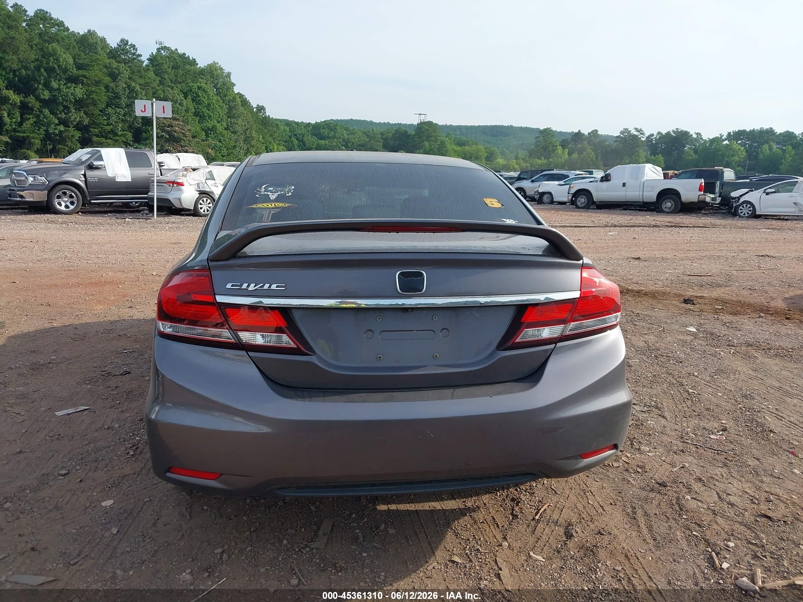 2015 Honda Civic Ex Gray vin: 19XFB2F81FE090112